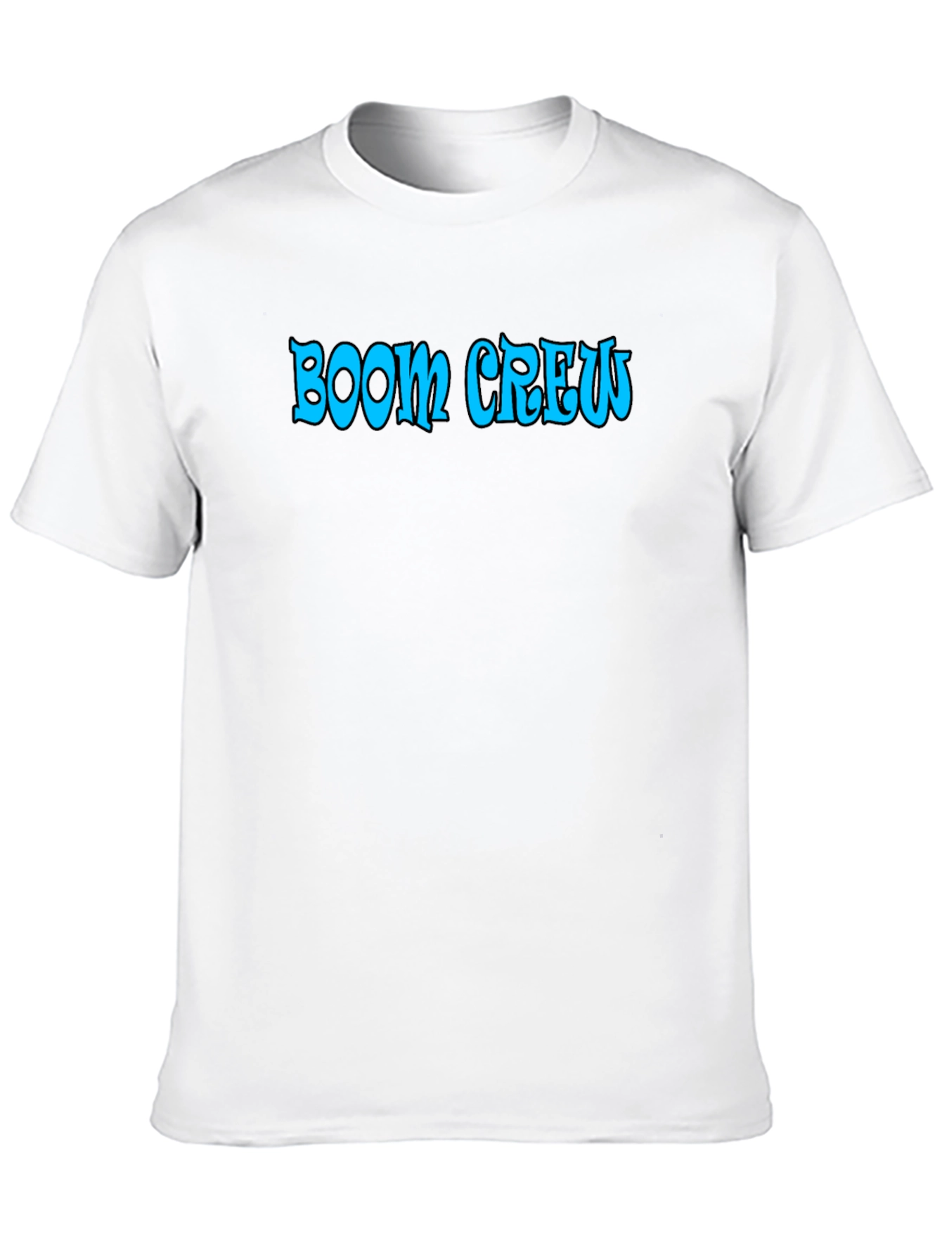 Boom Crew Black Cotton Graphic Tee