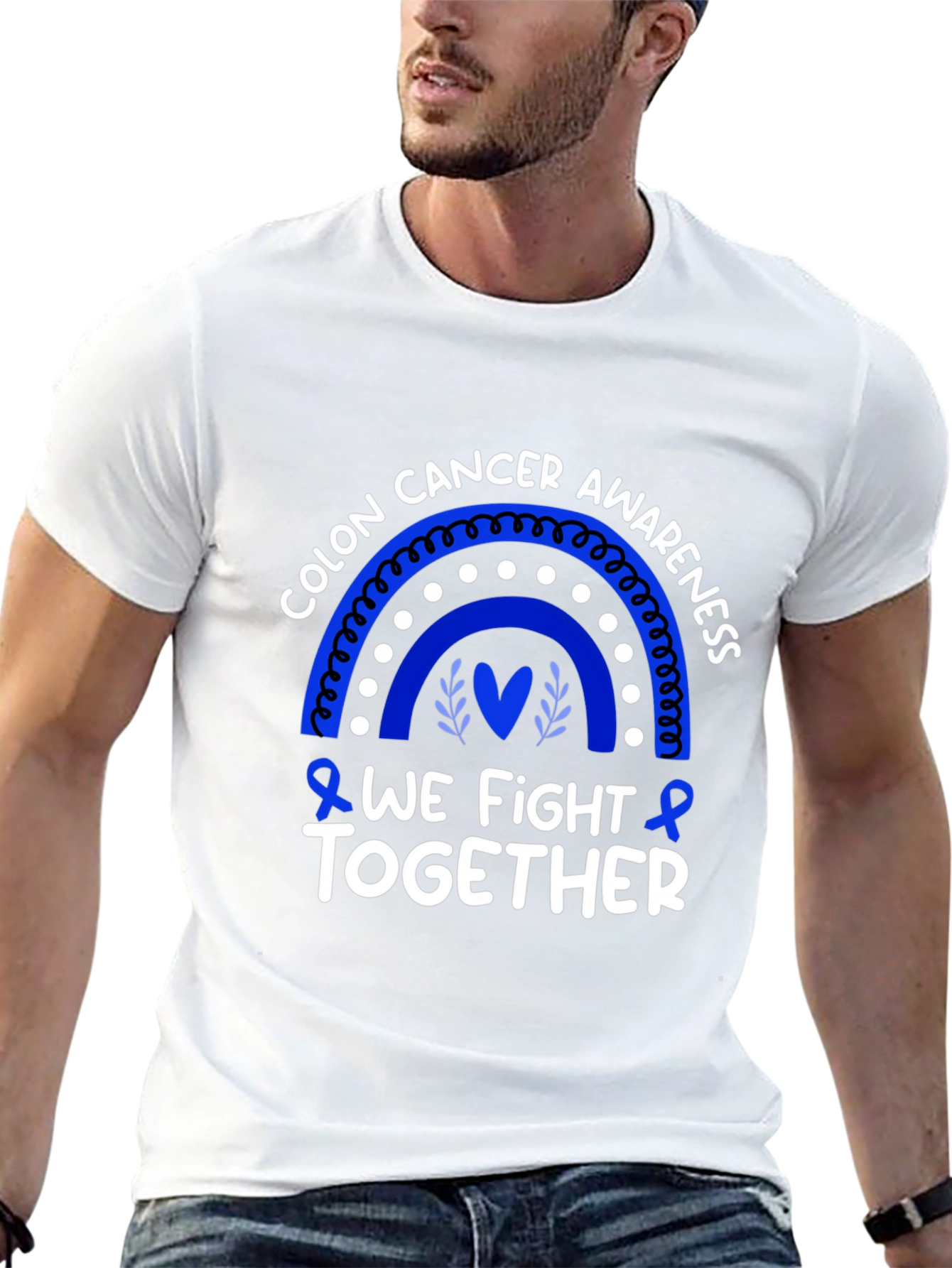 Colon Cancer Awareness T-Shirt - We Fight Together