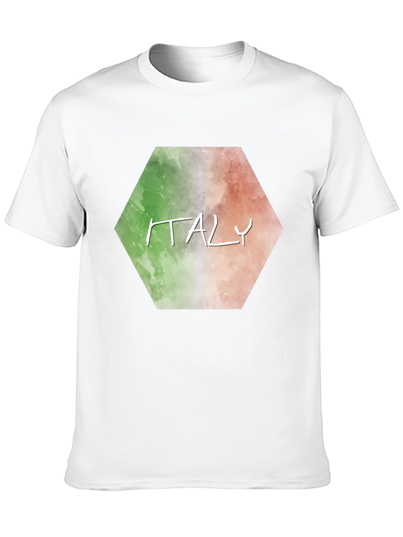 Italy Flag Graphic T-Shirt - Black Tee