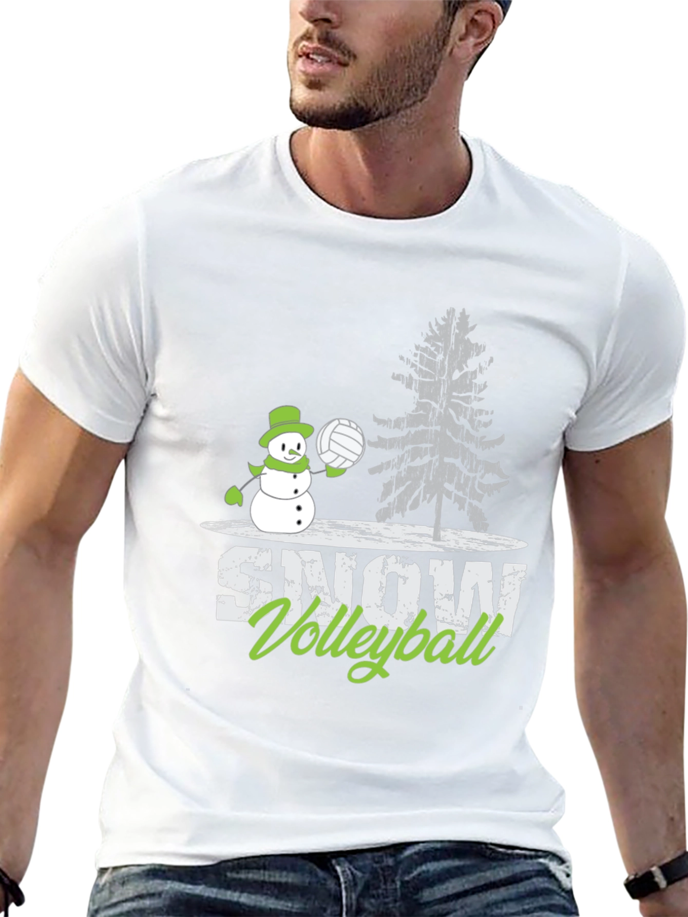 Snow Volleyball T-Shirt - Winter Sports Tee