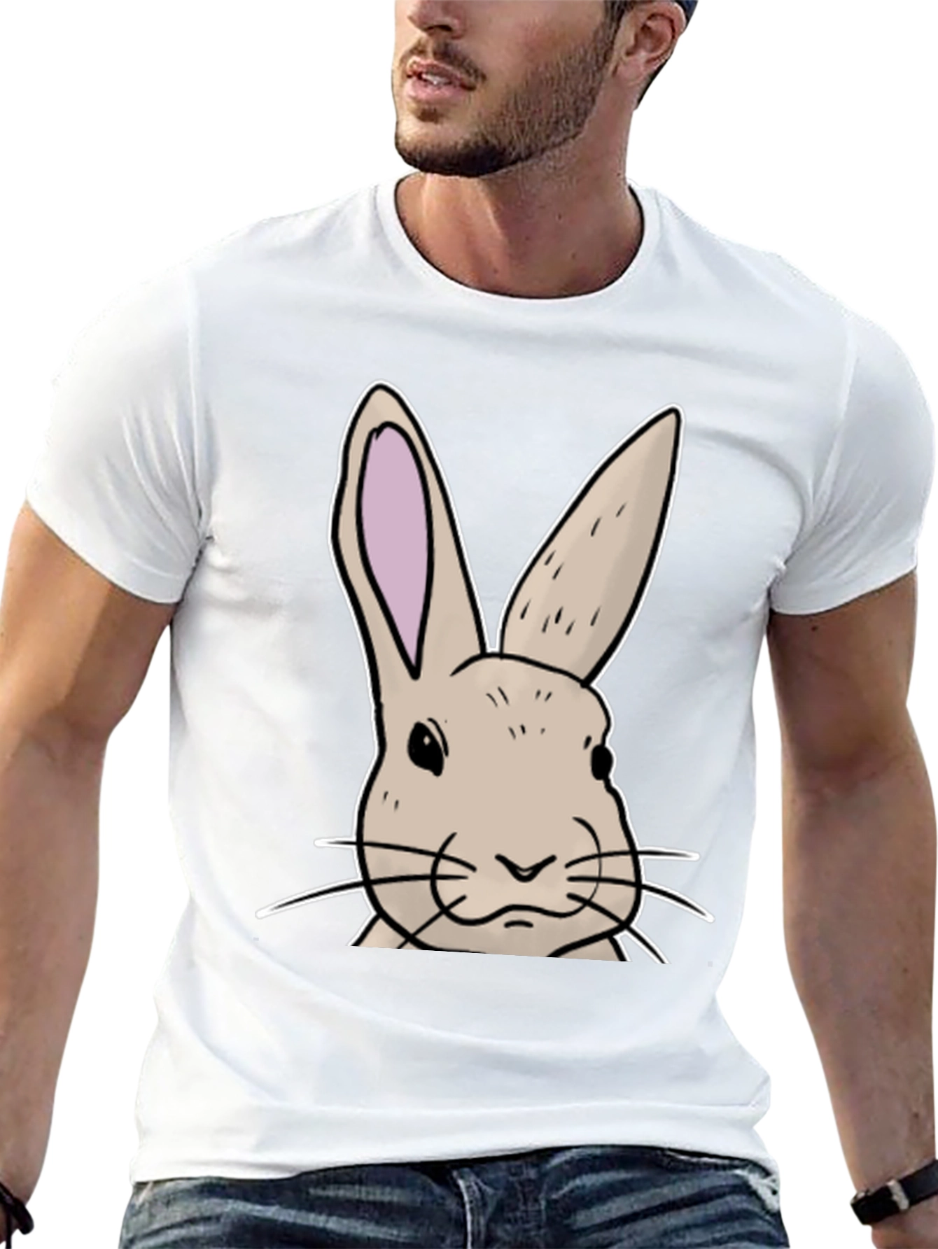 Bunny Graphic T-Shirt - Soft Cotton Blend