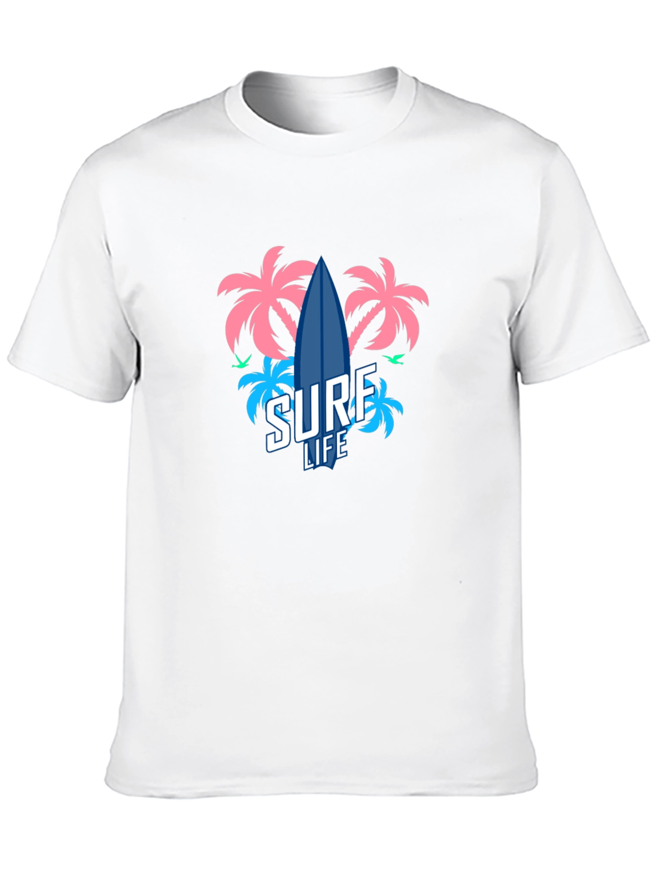 Surf Life T-Shirt - Tropical Beach Design