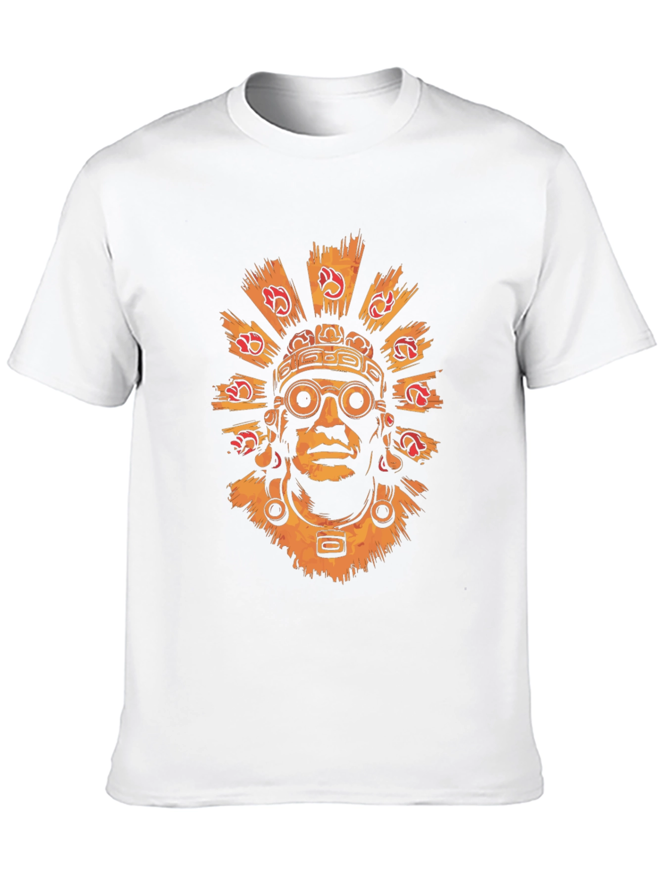 Aztec Warrior Graphic Tee - Stylish Black T-Shirt