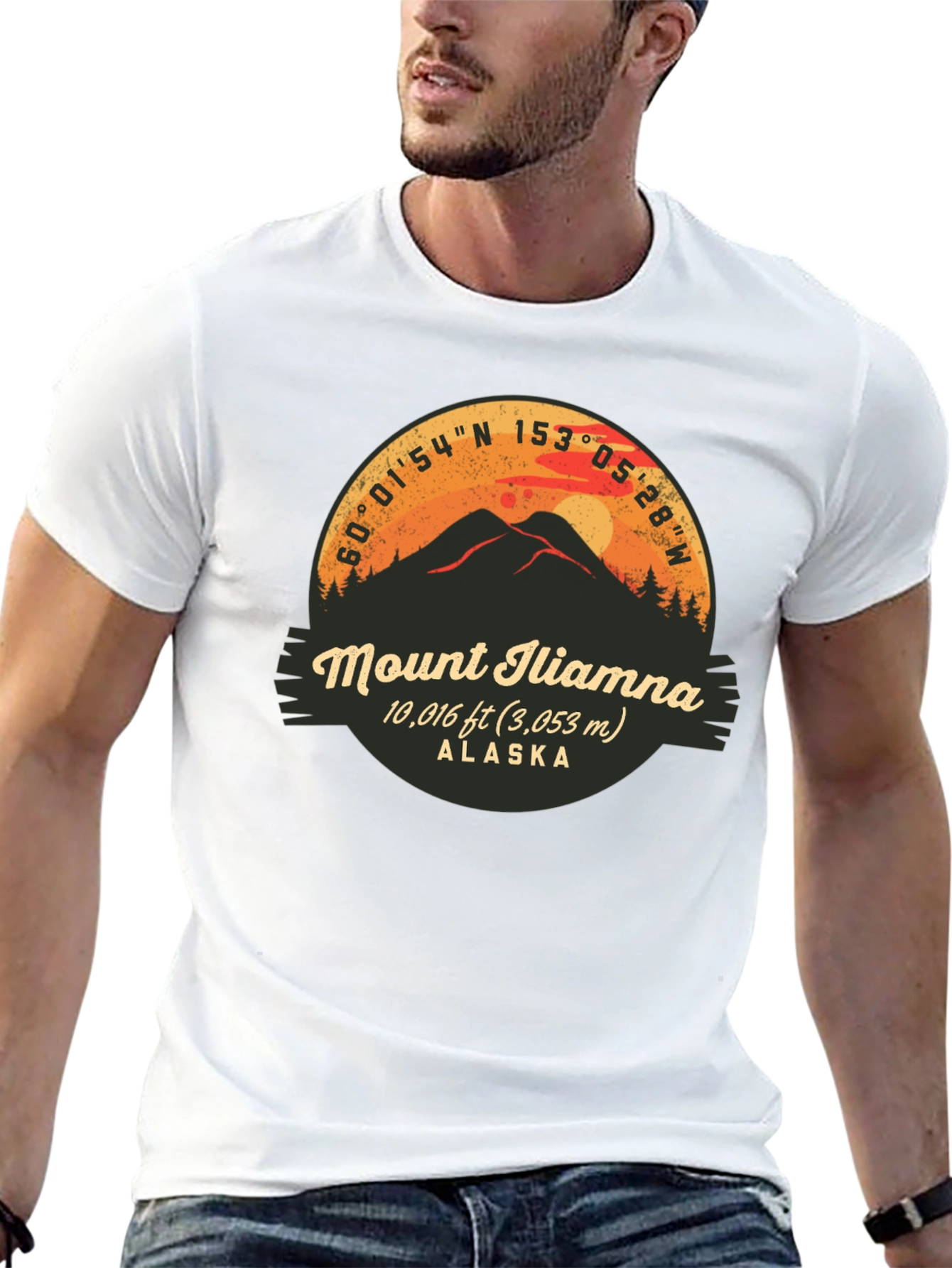 Mount Iliamna Alaska Graphic T-Shirt