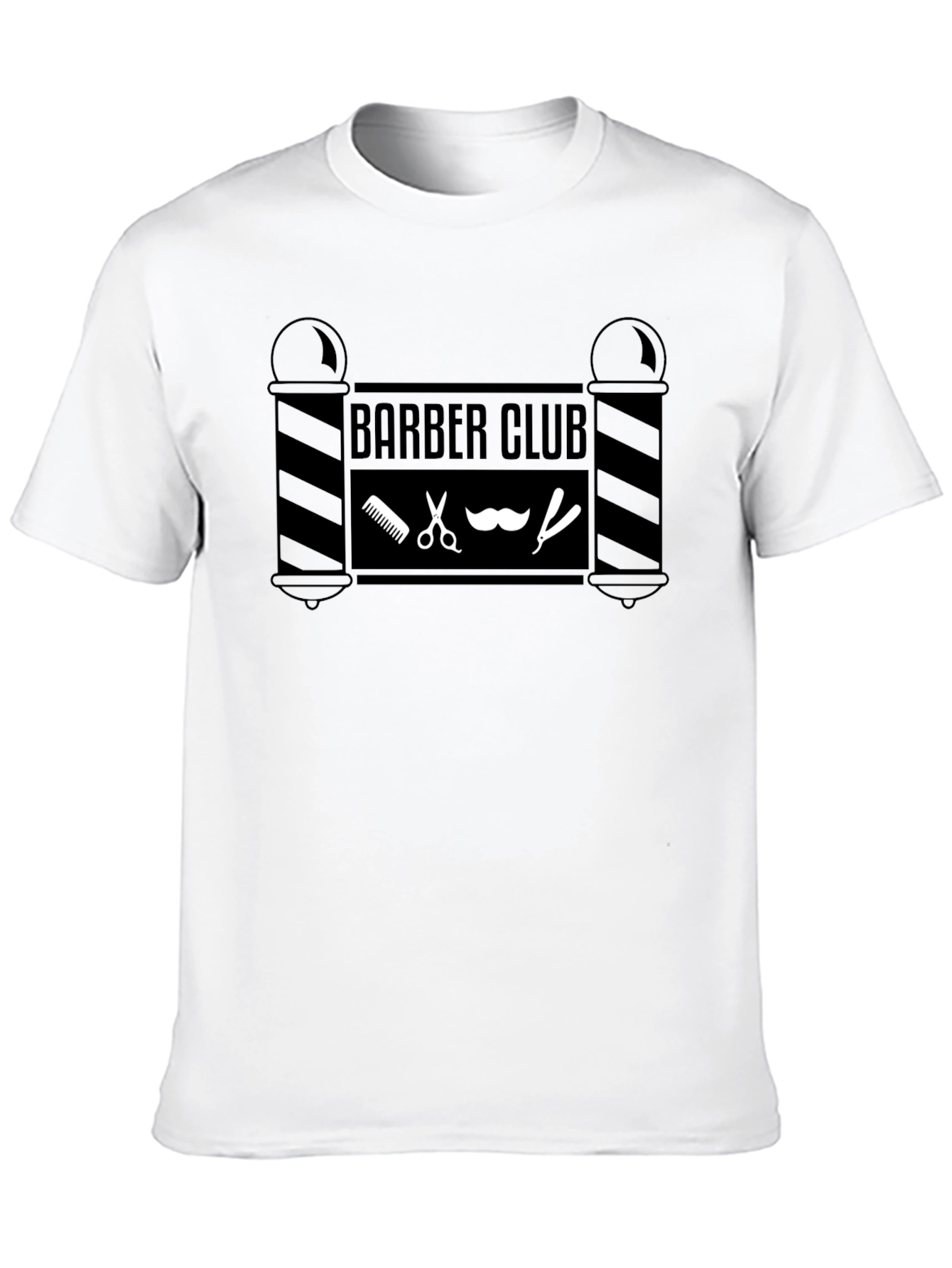 Barber Club Graphic T-Shirt - Black