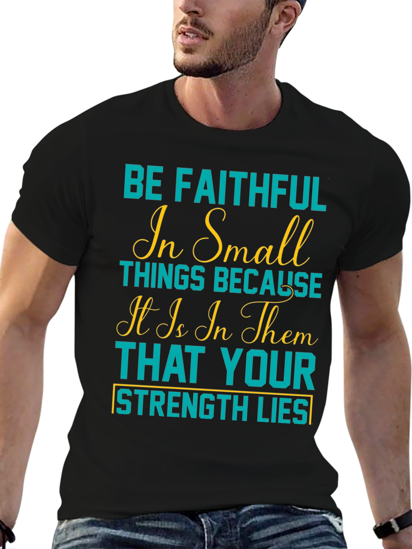 Faithful in Small Things Graphic Tee - Black