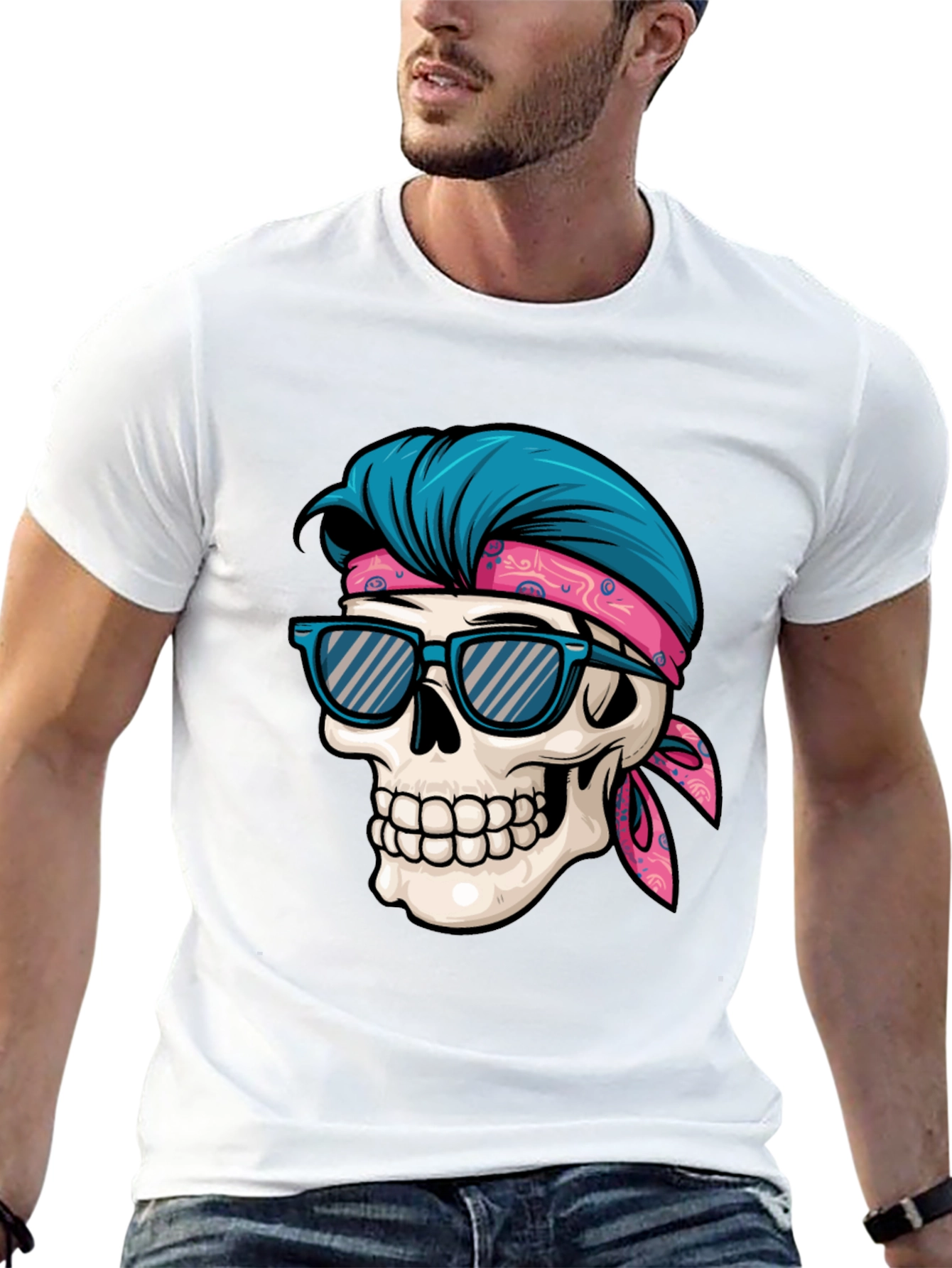 Skull Graphic Tee: Cool Summer Vibes