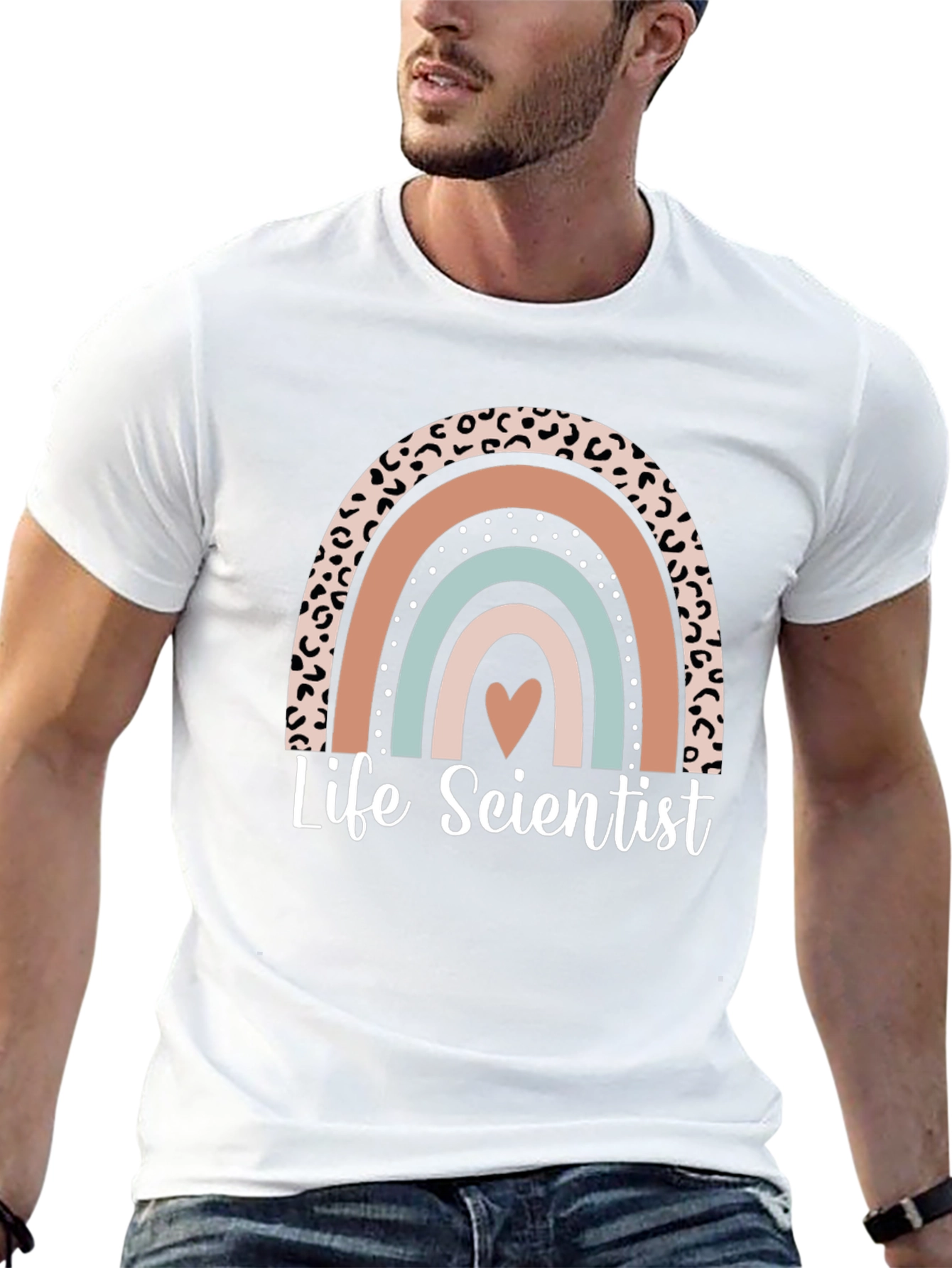 Life Scientist Graphic Tee - Rainbow Design
