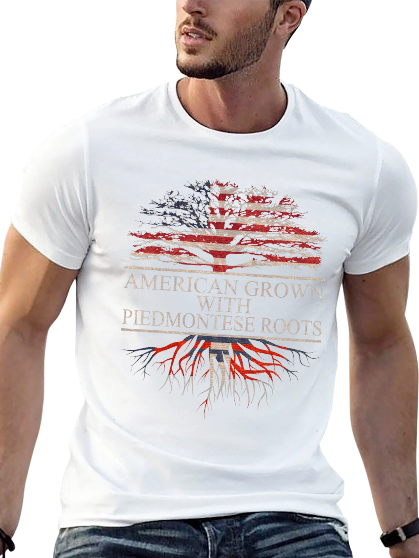American Grown Piedmontese Roots Graphic Tee