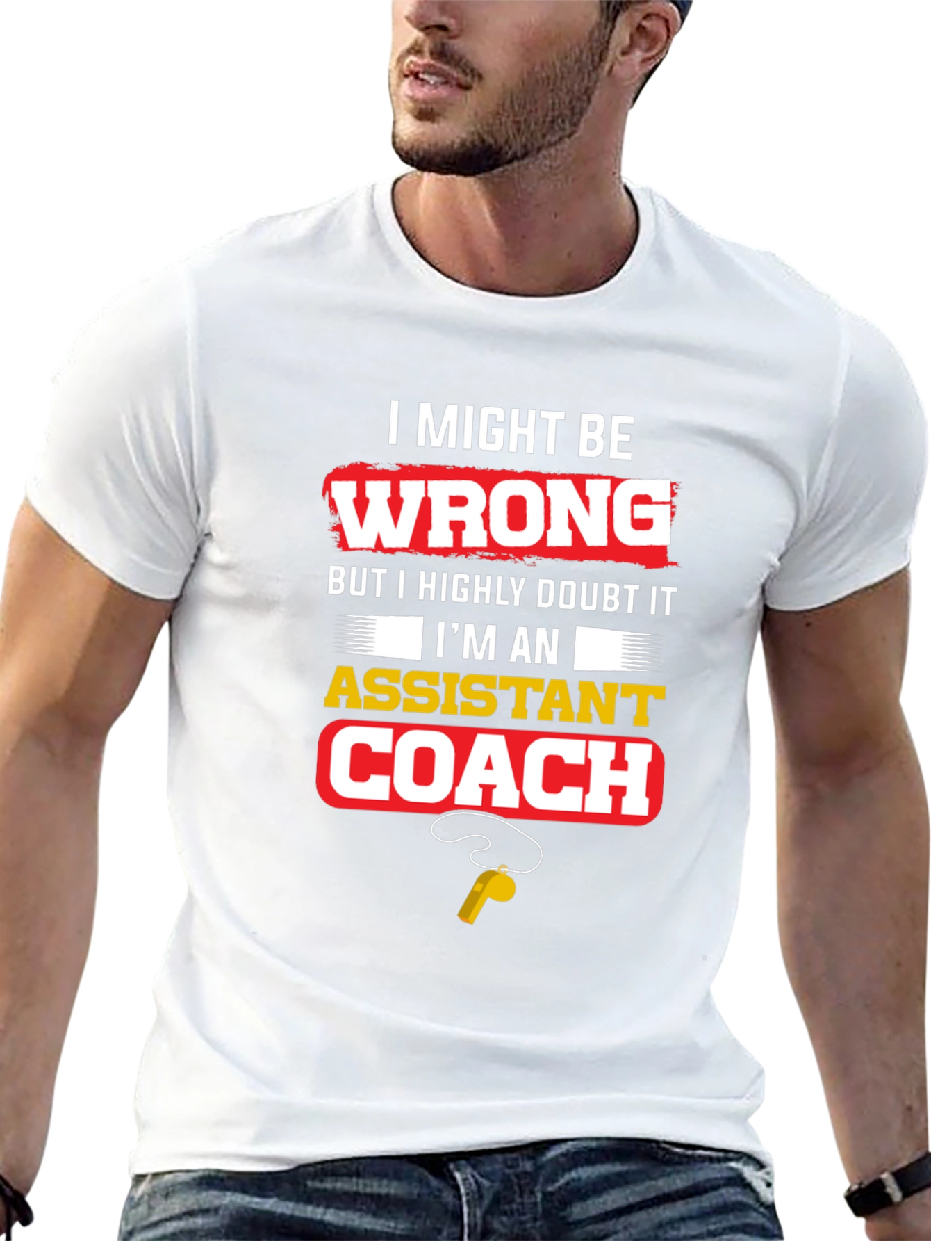 Assistant Coach Novelty Graphic Tee