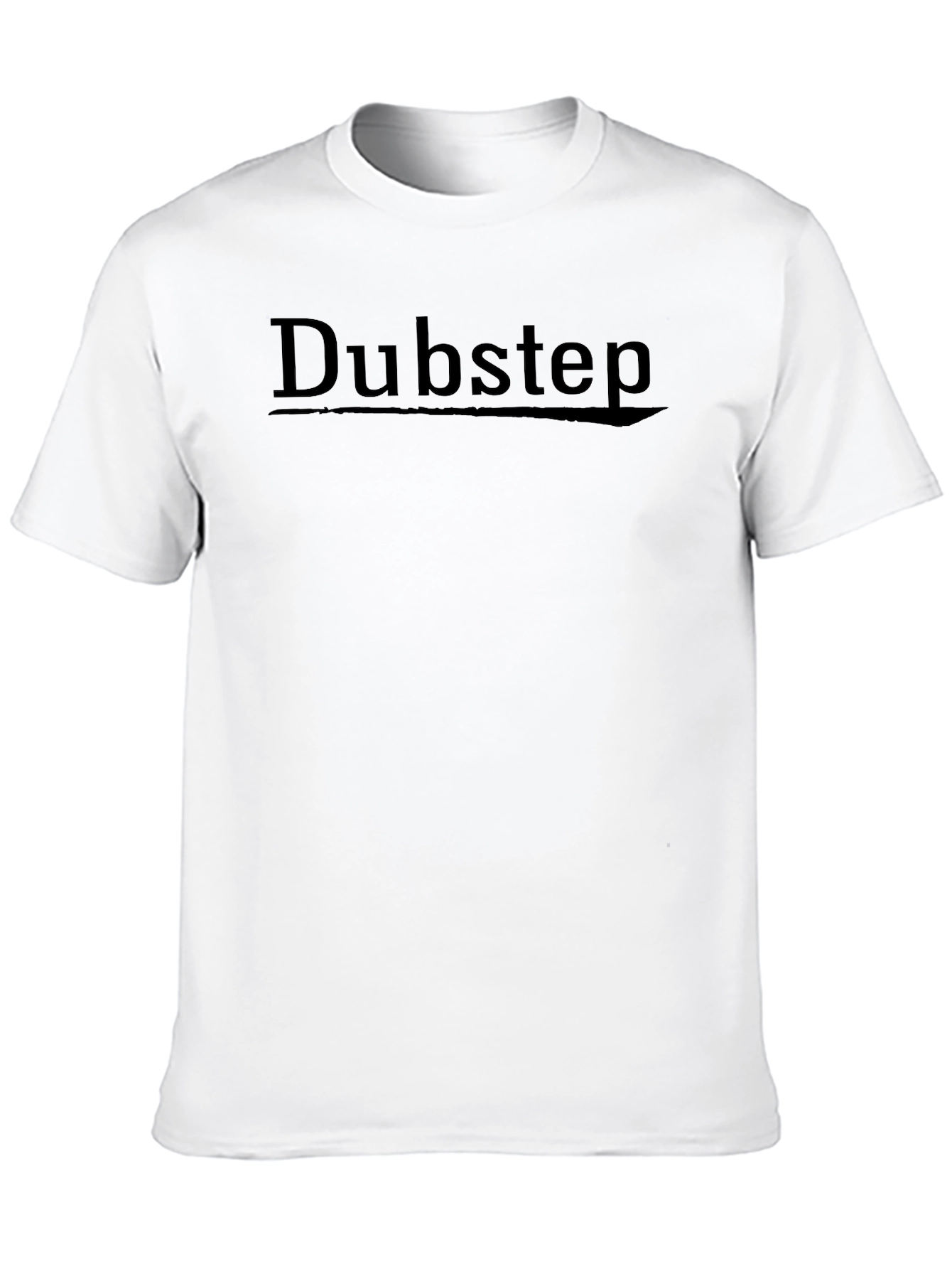 Dubstep Graphic Print Black T-Shirt