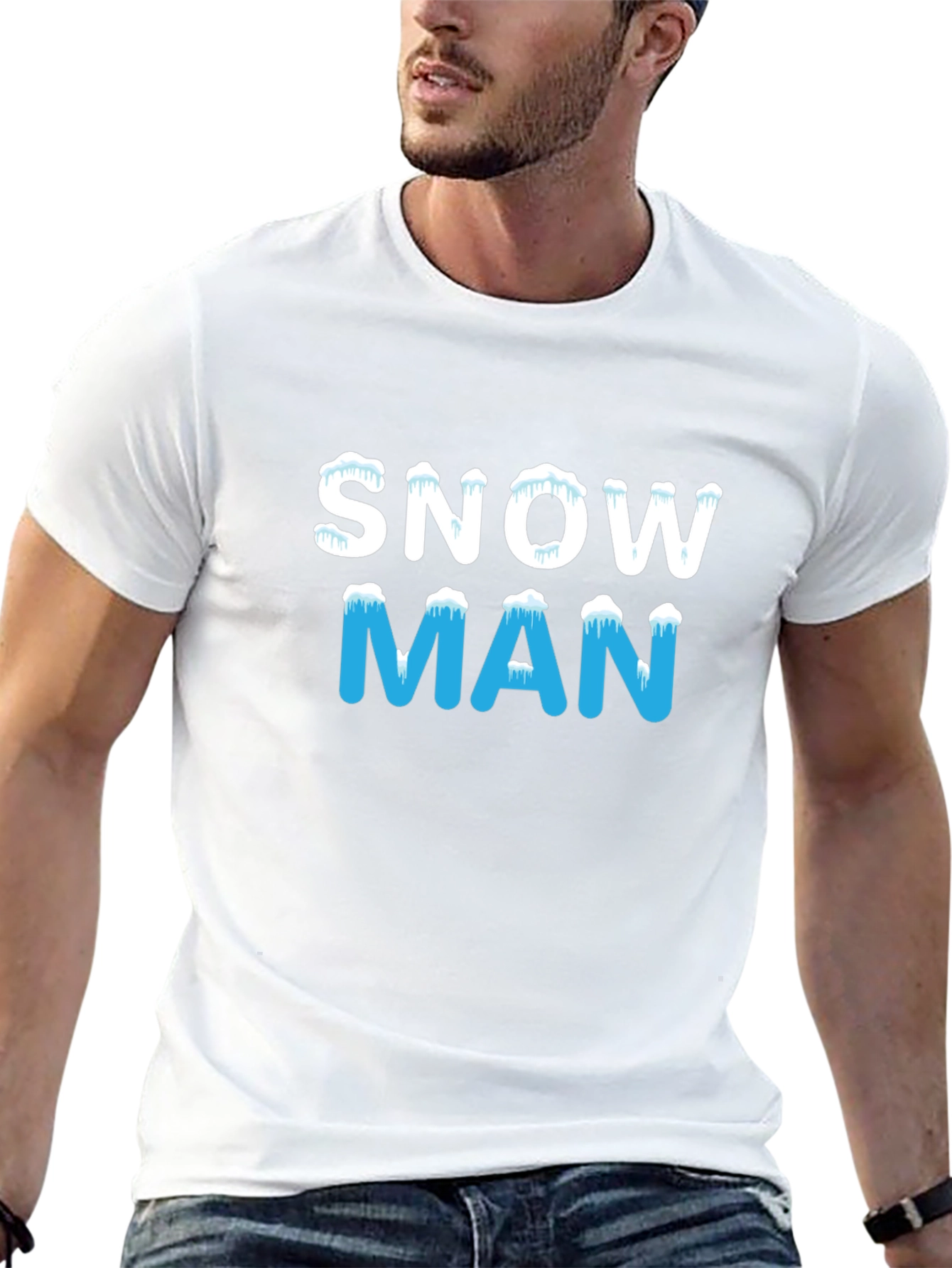 Snowman Graphic Tee - Holiday Winter Shirt