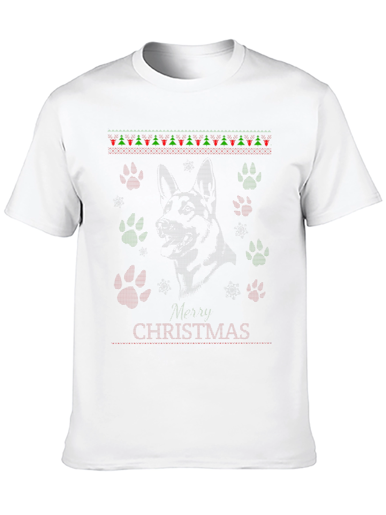 Dog Breed Christmas Ugly Sweater Tee Shirt