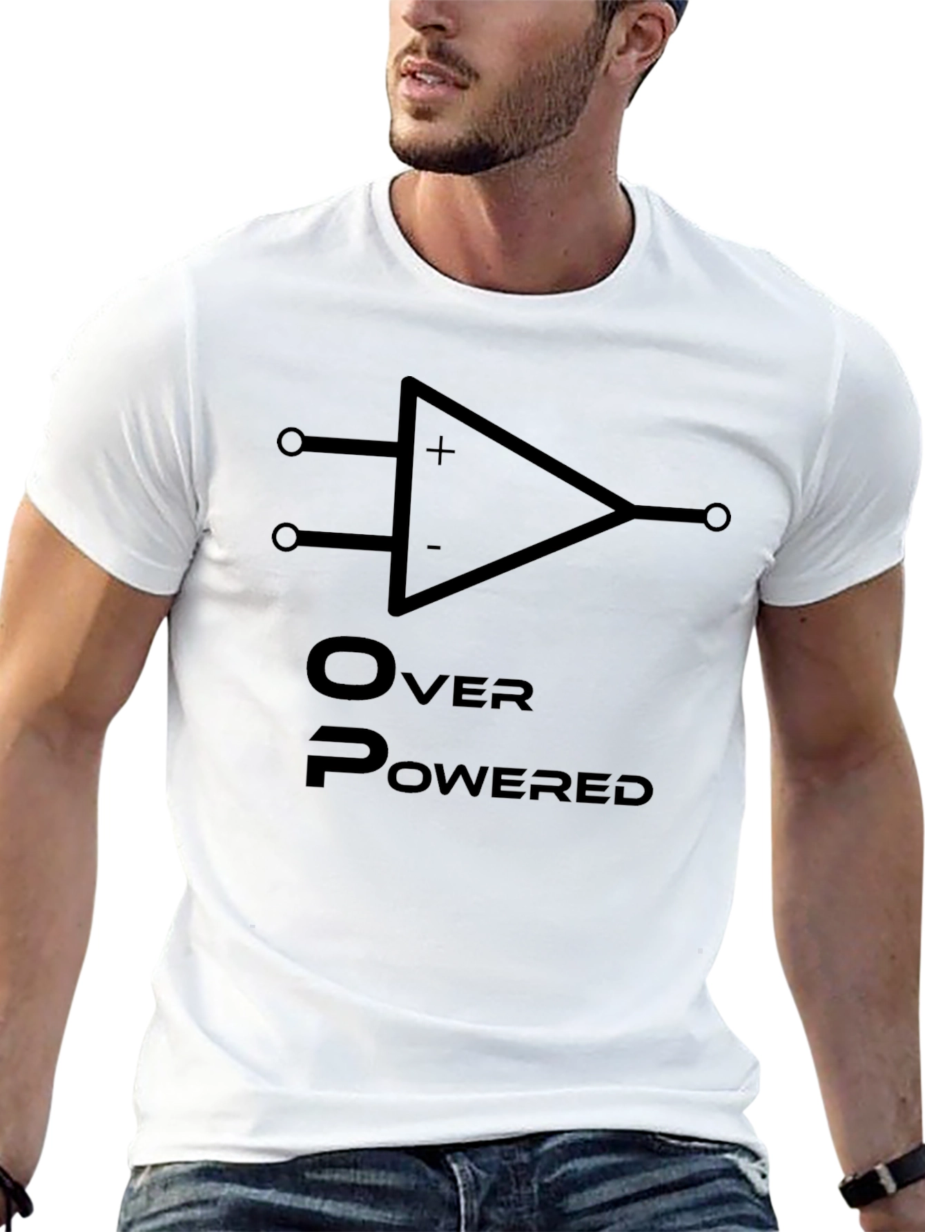 Overpowered Op Amp Black T-Shirt