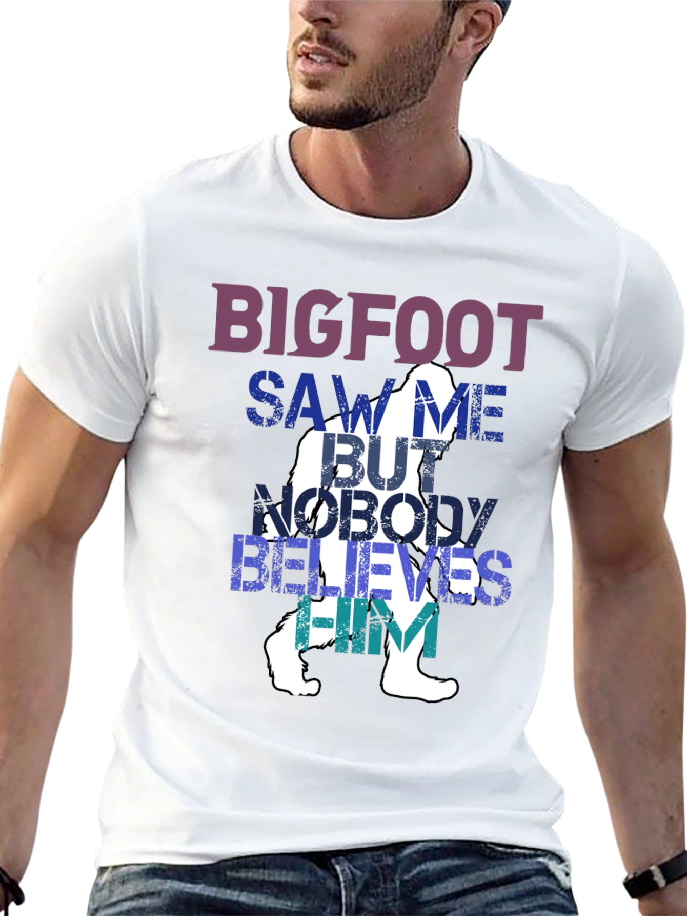 Bigfoot Saw Me T-Shirt - Funny Cryptozoology Tee