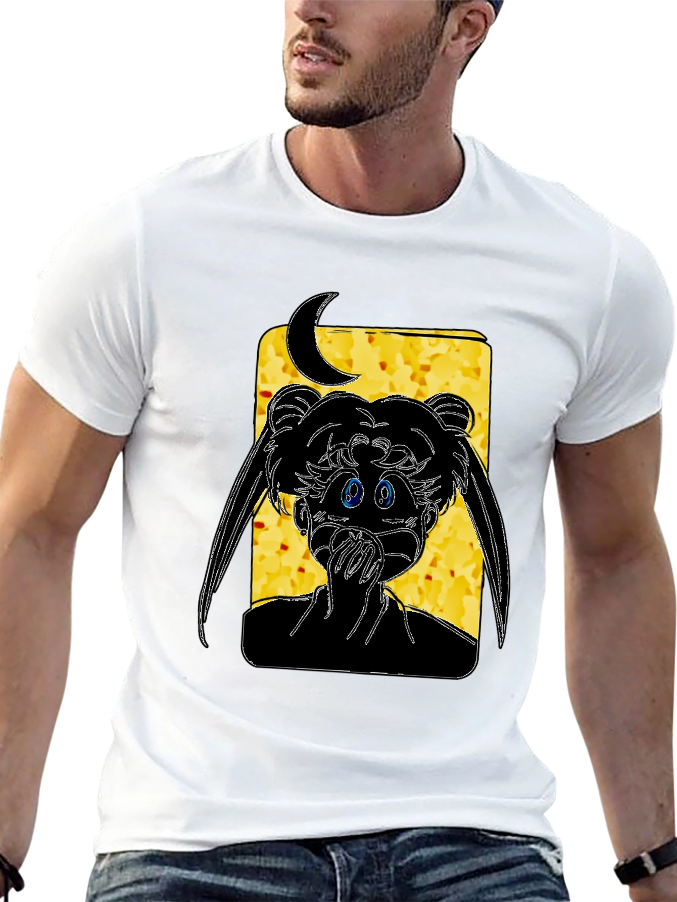 Sailor Moon Black Graphic Tee