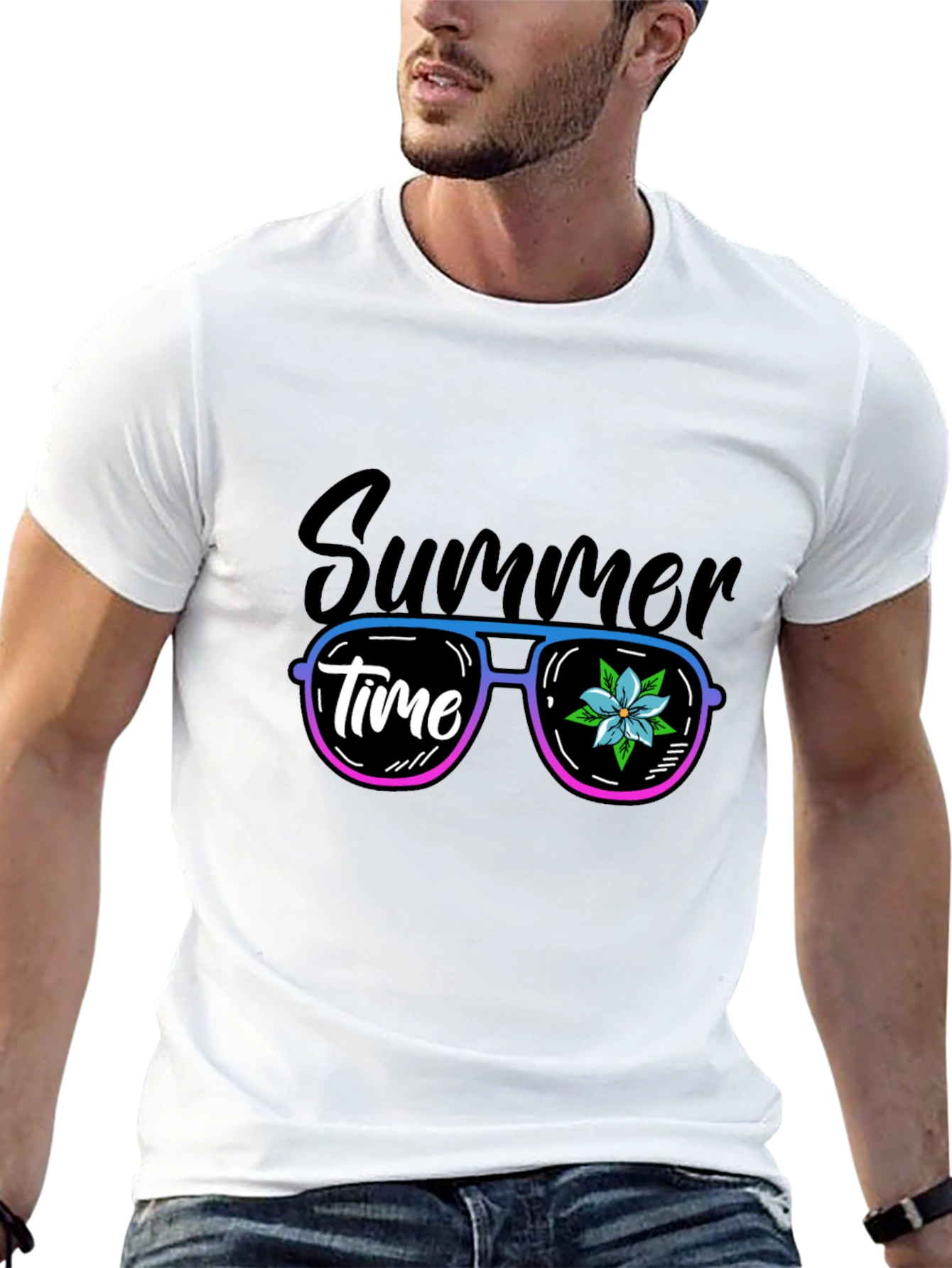 Summer Time Graphic Tee - Cool Shades