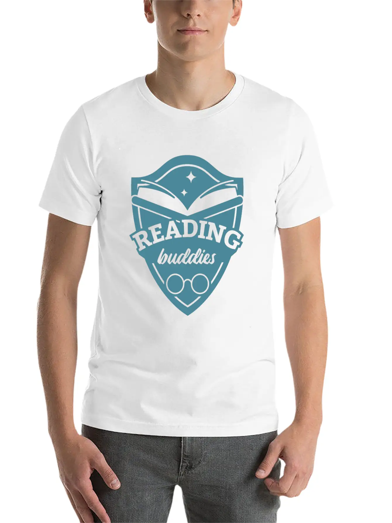 Reading Buddies Unisex Casual T-Shirt – Clean Design For Daily Comfort