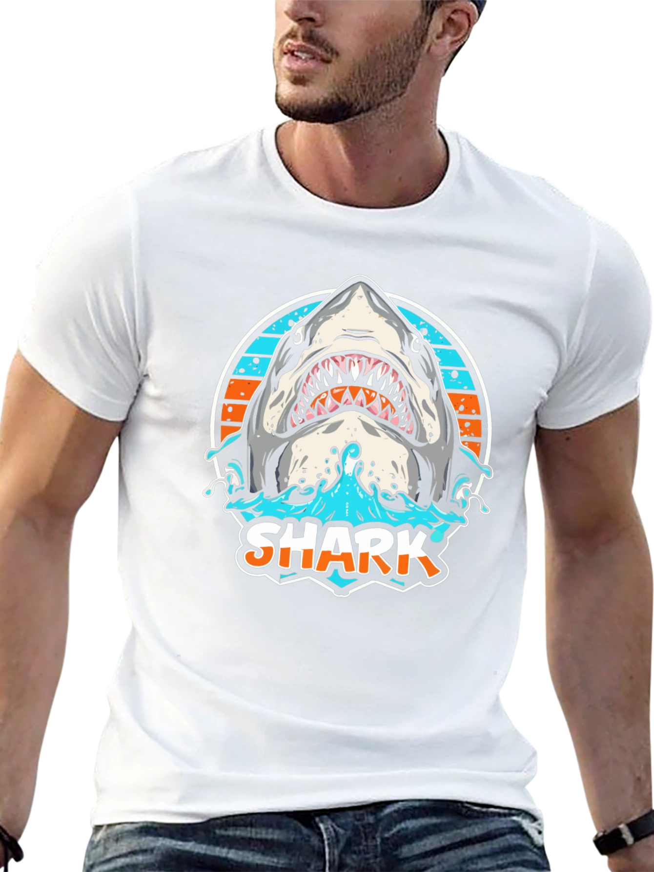 Shark Graphic T-Shirt - Ocean Predator Design
