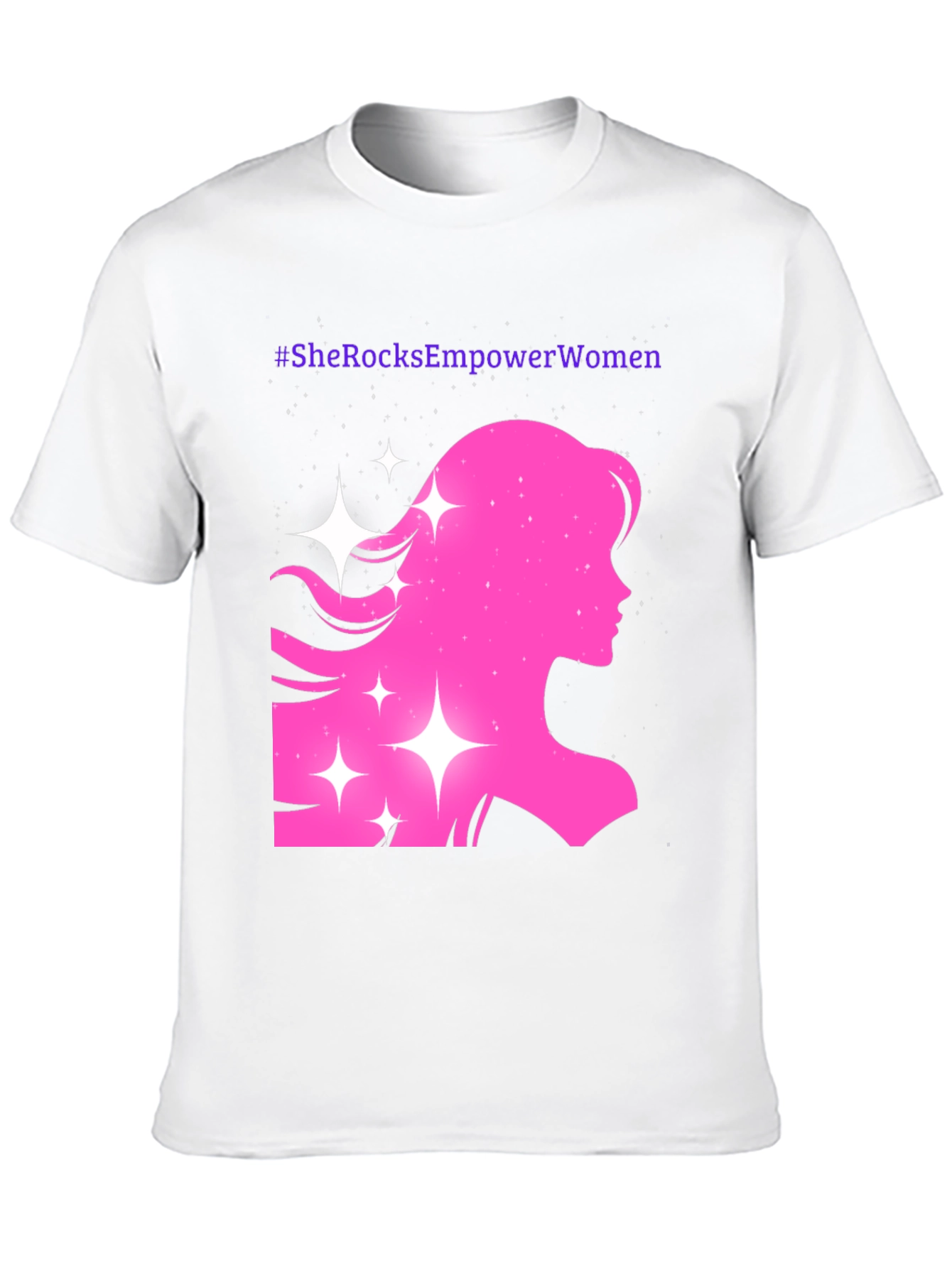 Empower Women T-Shirt - Pink Silhouette