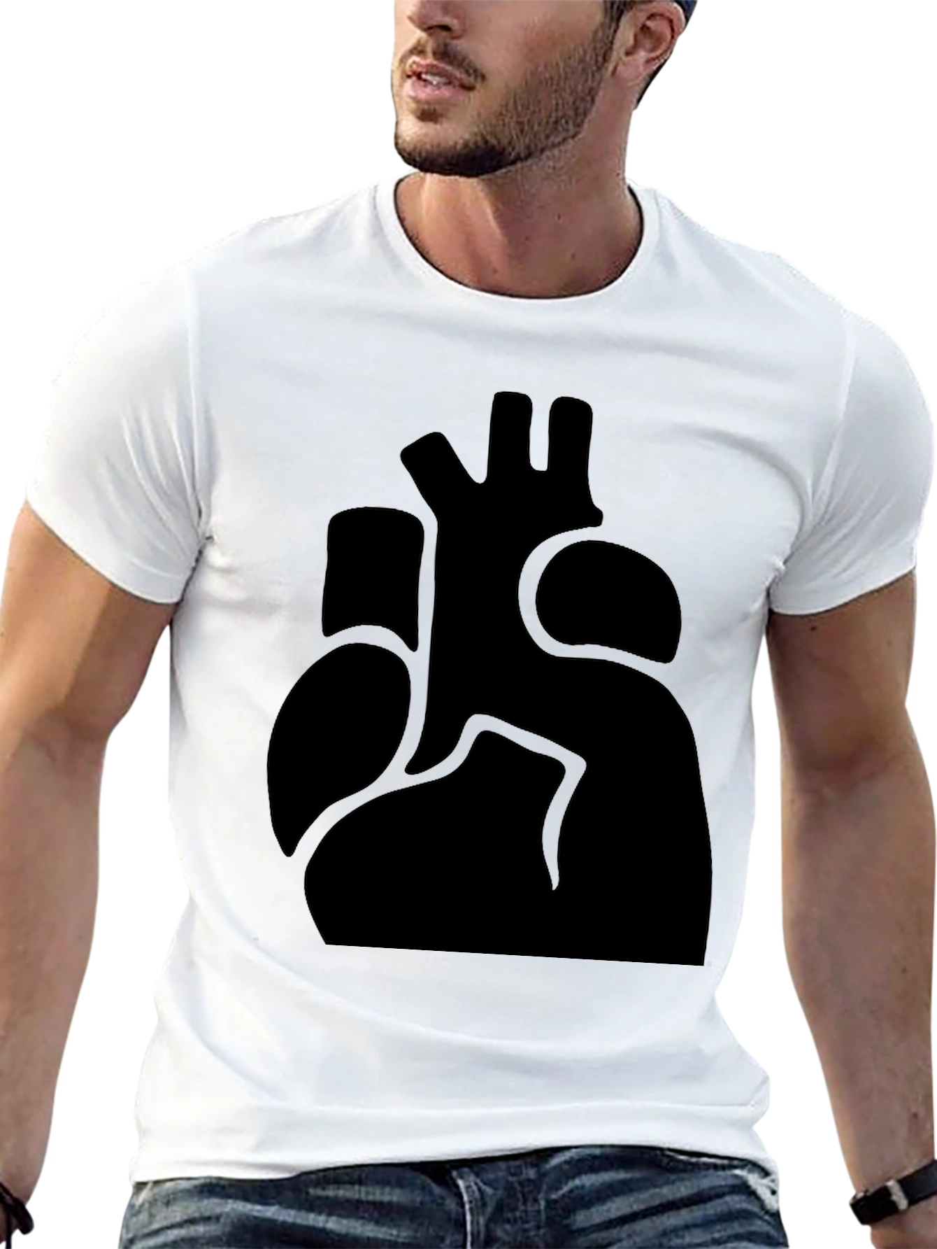 Anatomical Heart Graphic T-Shirt