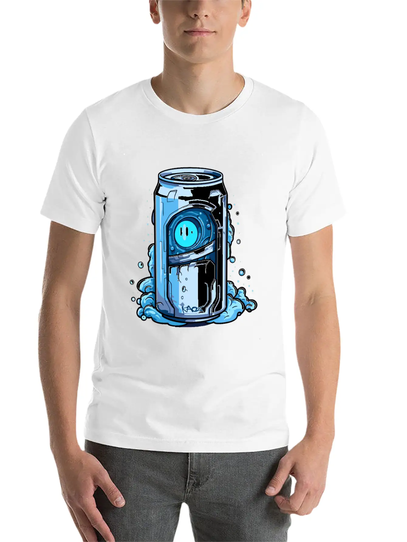 Robot Cyborg Soda Can Unisex Casual T-Shirt – Clean Design For Daily Comfort