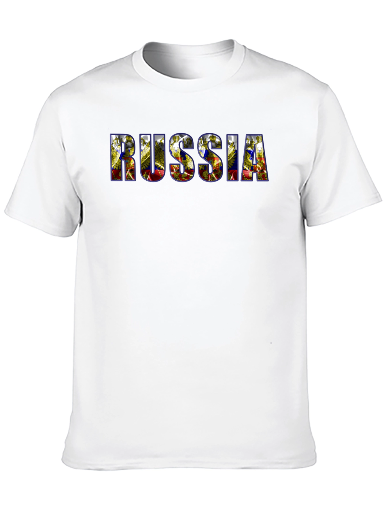 Russia Graphic Print Black T-Shirt