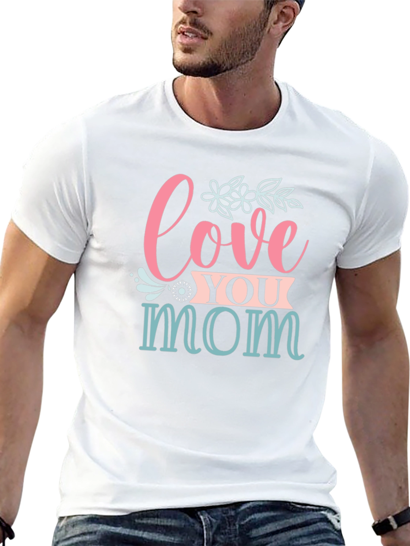 Love You Mom Graphic T-Shirt