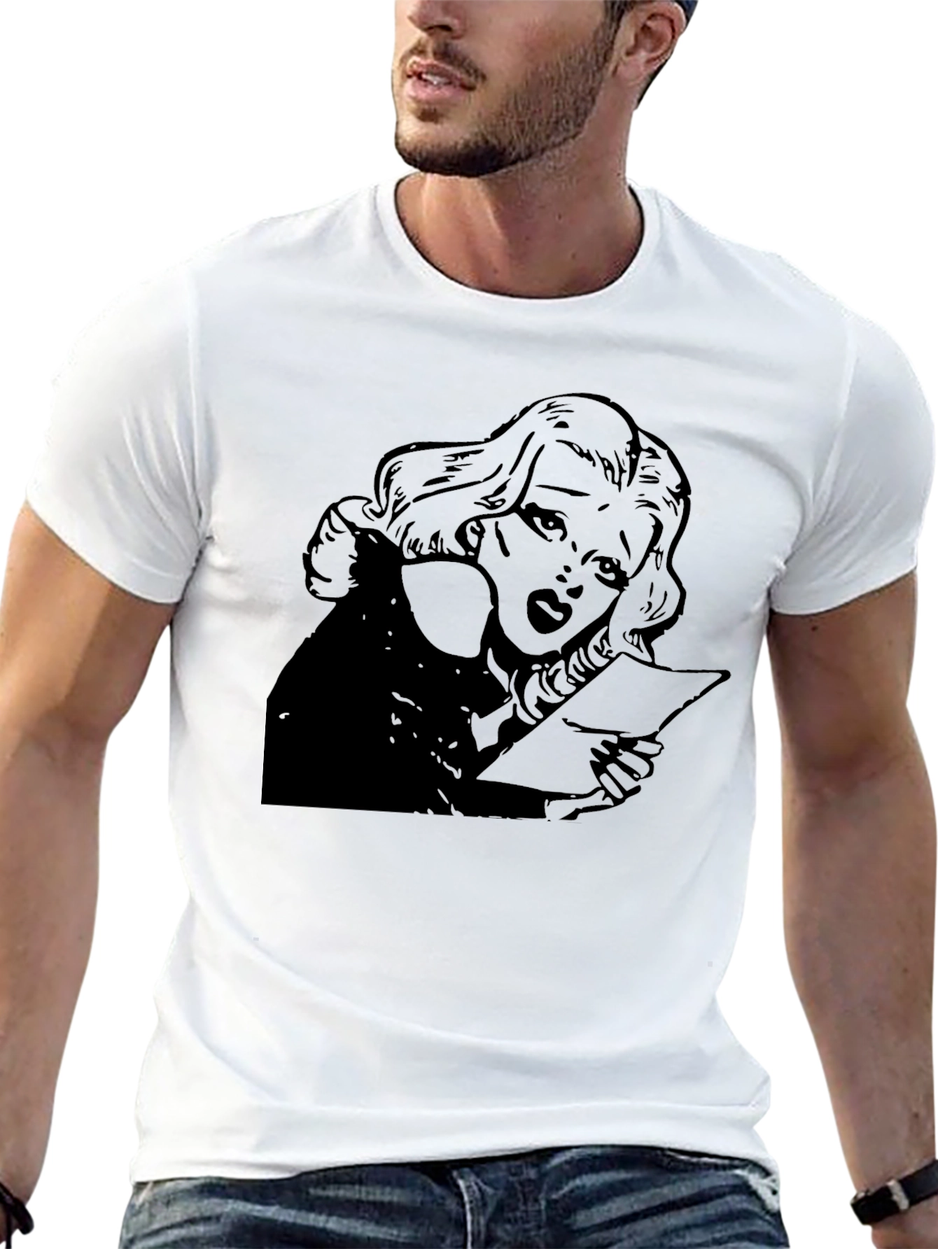 Graphic Tee - Woman Reading