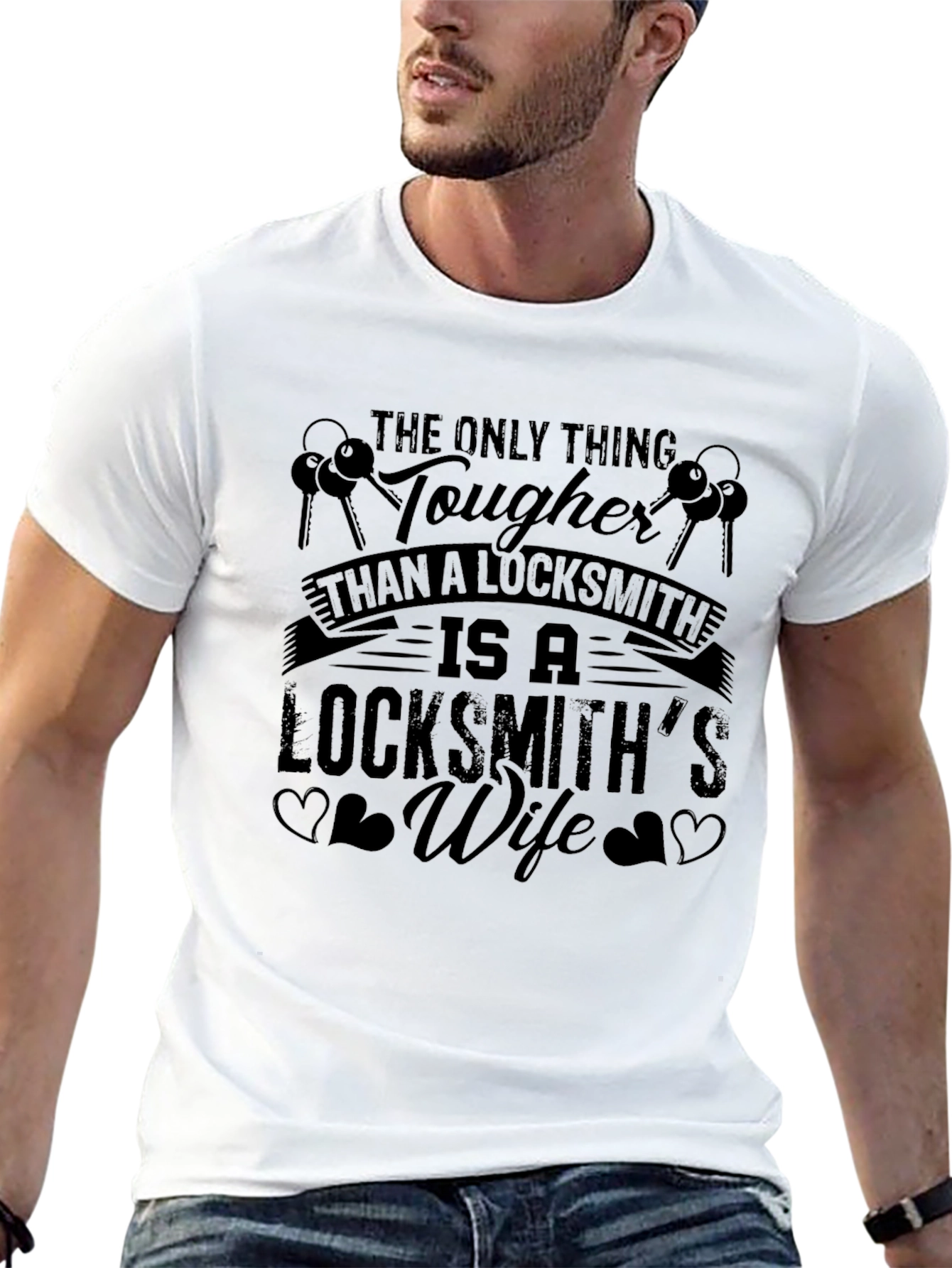 Locksmith Wife T-Shirt - Tougher Than a Locksmith