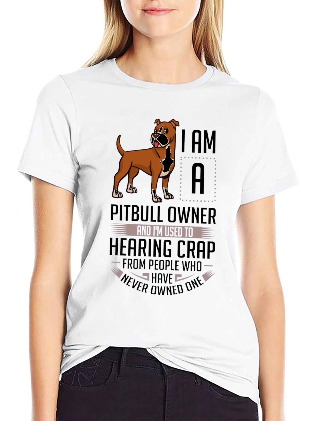 Pitbull Owner T-Shirt: Funny Dog Lover Tee