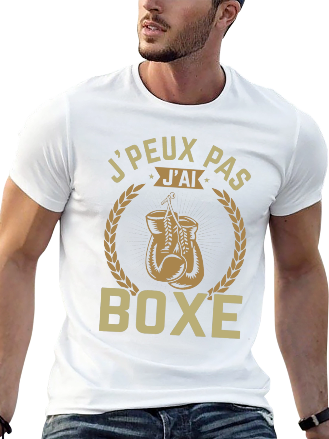 Mens Jpeux Pas Jai Boxe Graphic T-Shirt