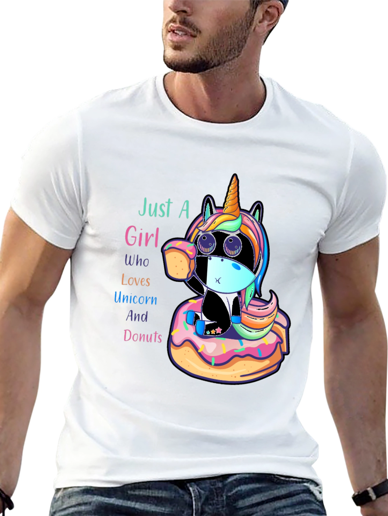 Unicorn & Donuts Graphic Tee