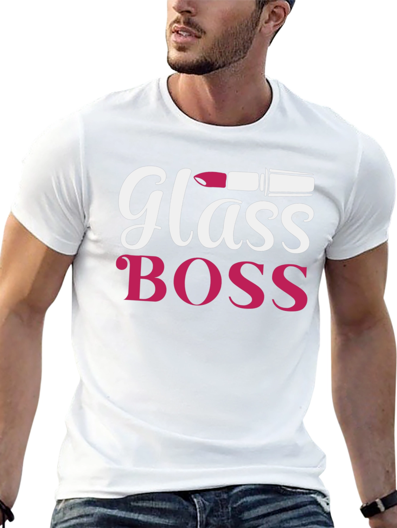 Glass Boss Graphic Tee - Bold Statement T-Shirt