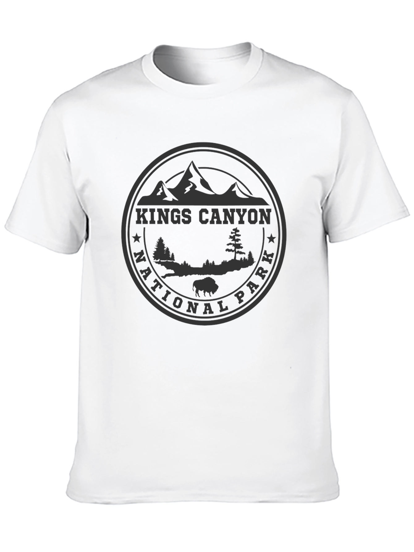 Kings Canyon National Park Black T-Shirt