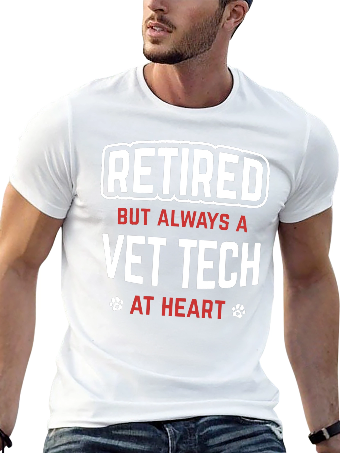 Retired Vet Tech T-Shirt - Always at Heart