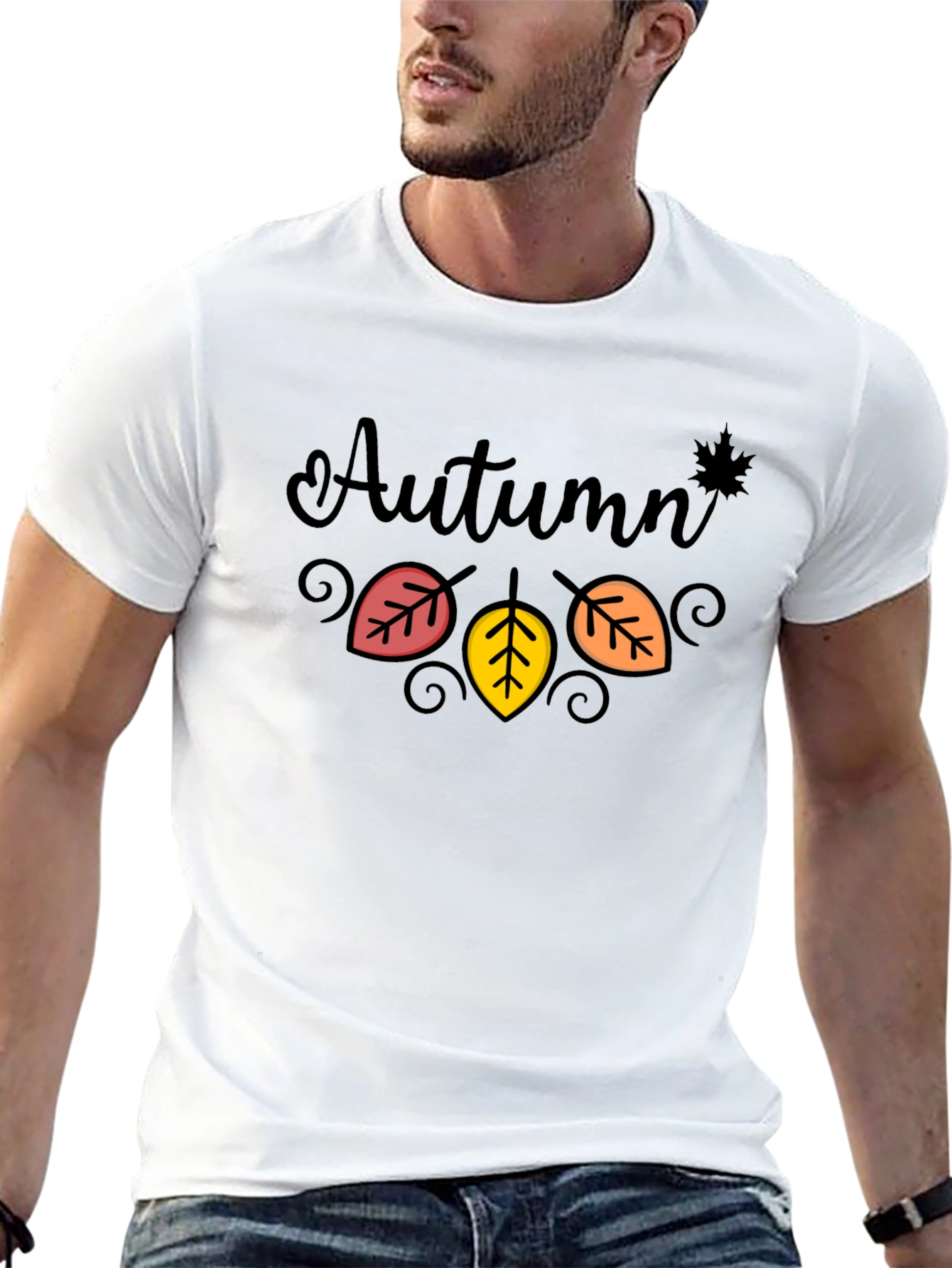 Autumn Leaves Graphic Tee - Seasonal Style