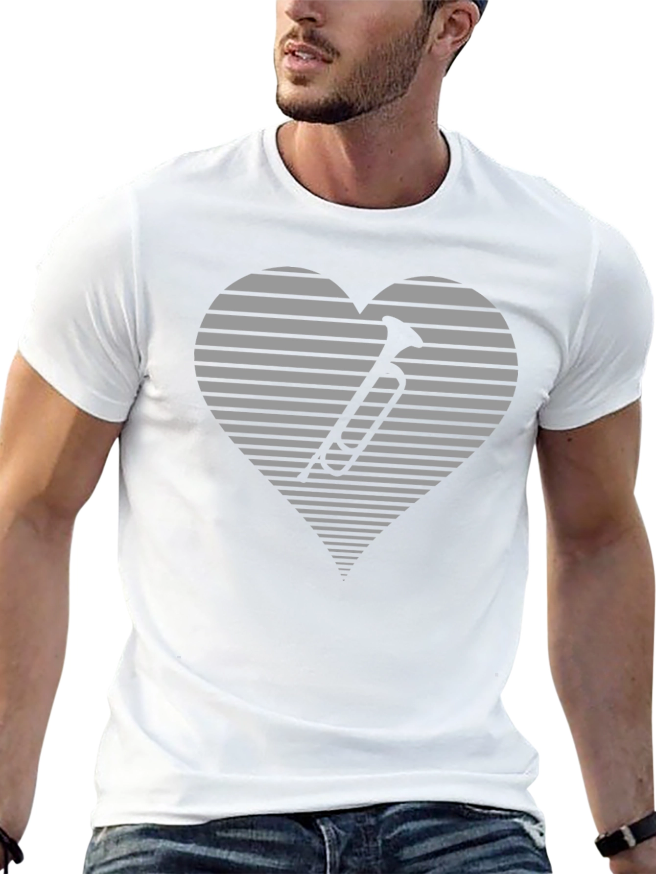 Musical Heart T-Shirt - Black
