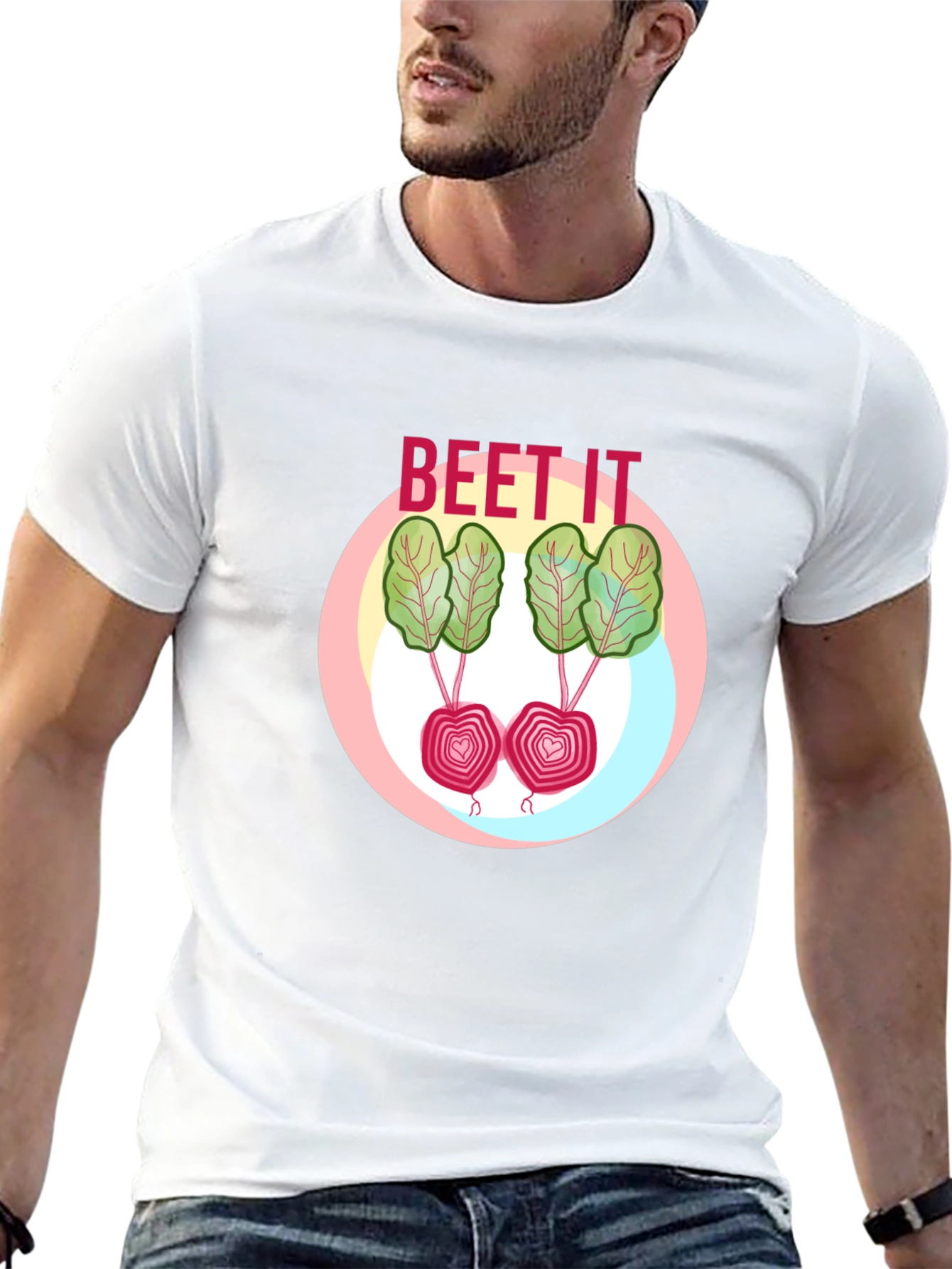 Beet It Graphic T-Shirt - Funny Vegetable Pun Tee