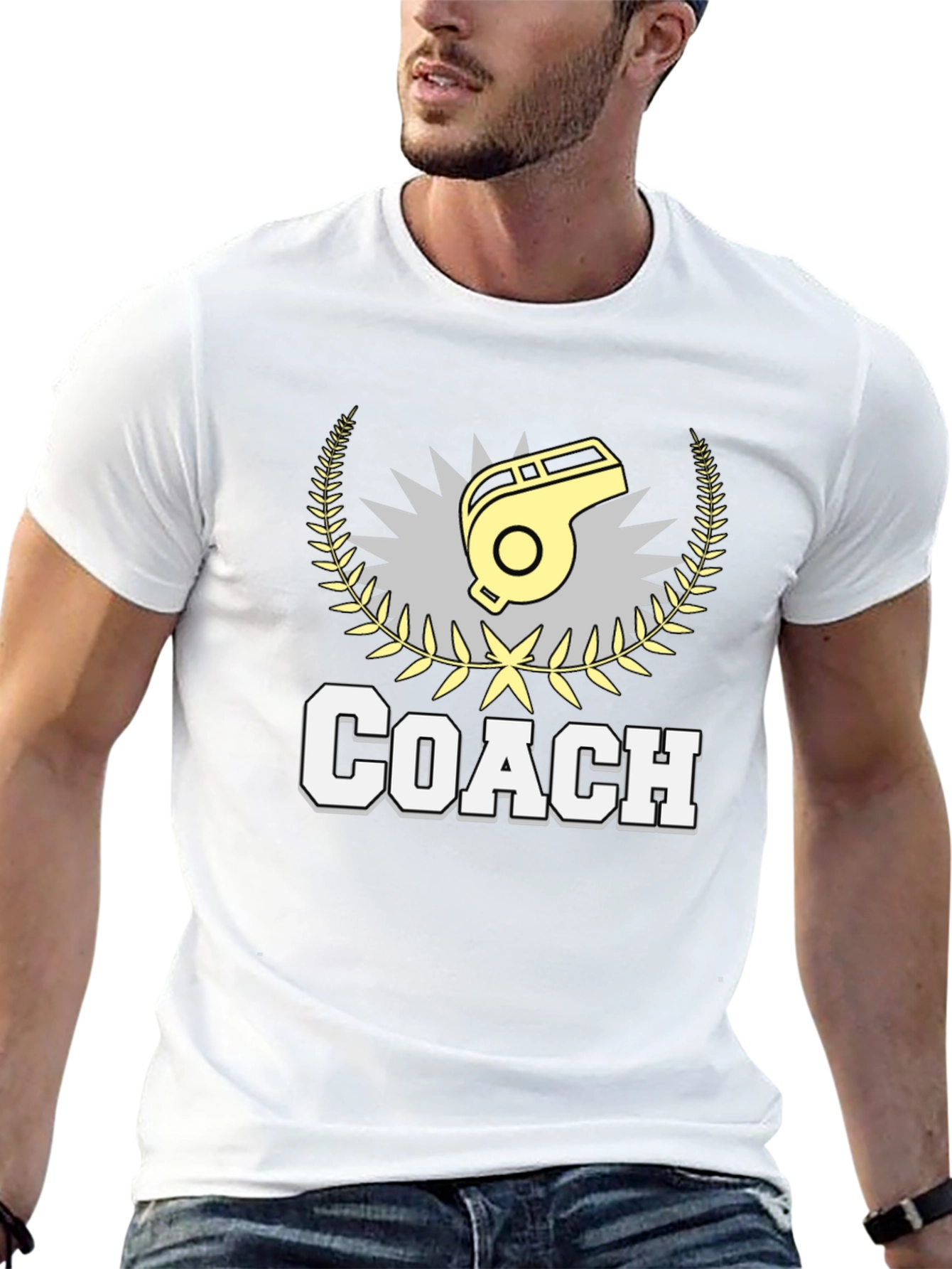 Coach Graphic T-Shirt - Sports Trainer Tee