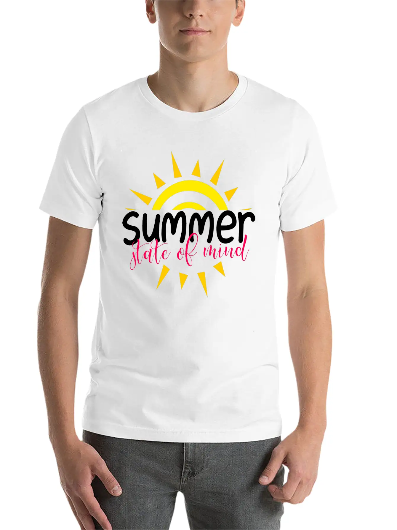 Summer State Of Mind Unisex Casual T-Shirt – Clean Design For Daily Comfort