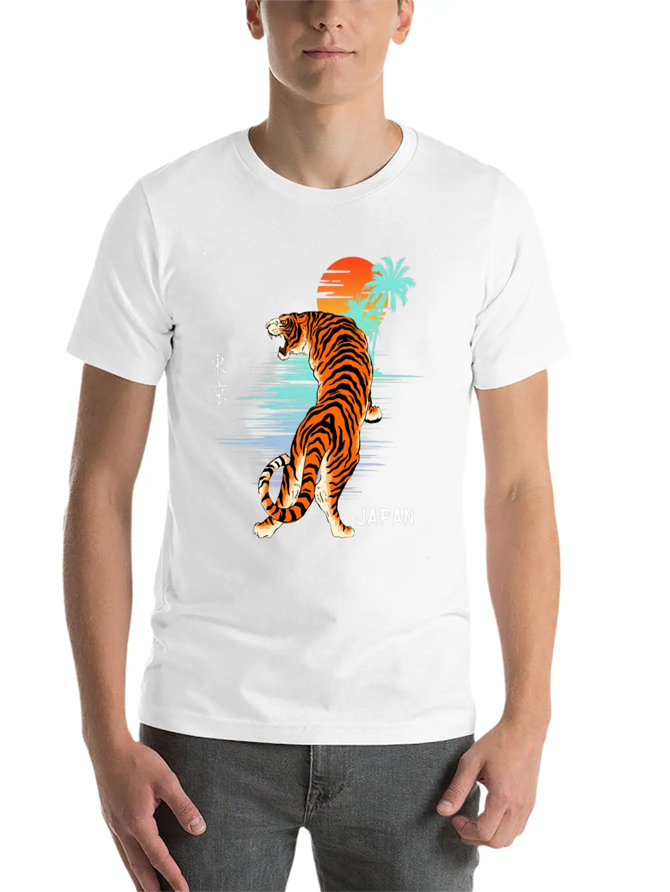 Sunset Tiger Unisex Casual T-Shirt – Clean Design For Daily Comfort