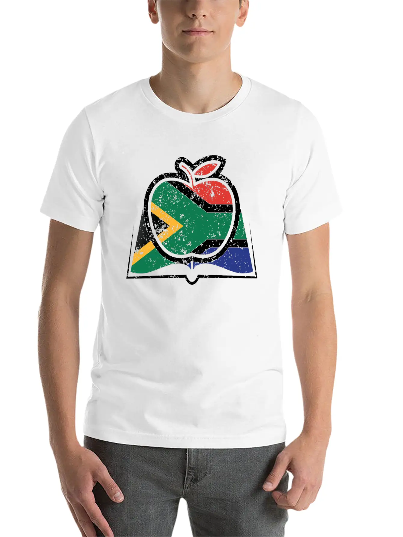 Super Teacher South African Flag Unisex Casual T-Shirt – Clean Design For Daily Comfort