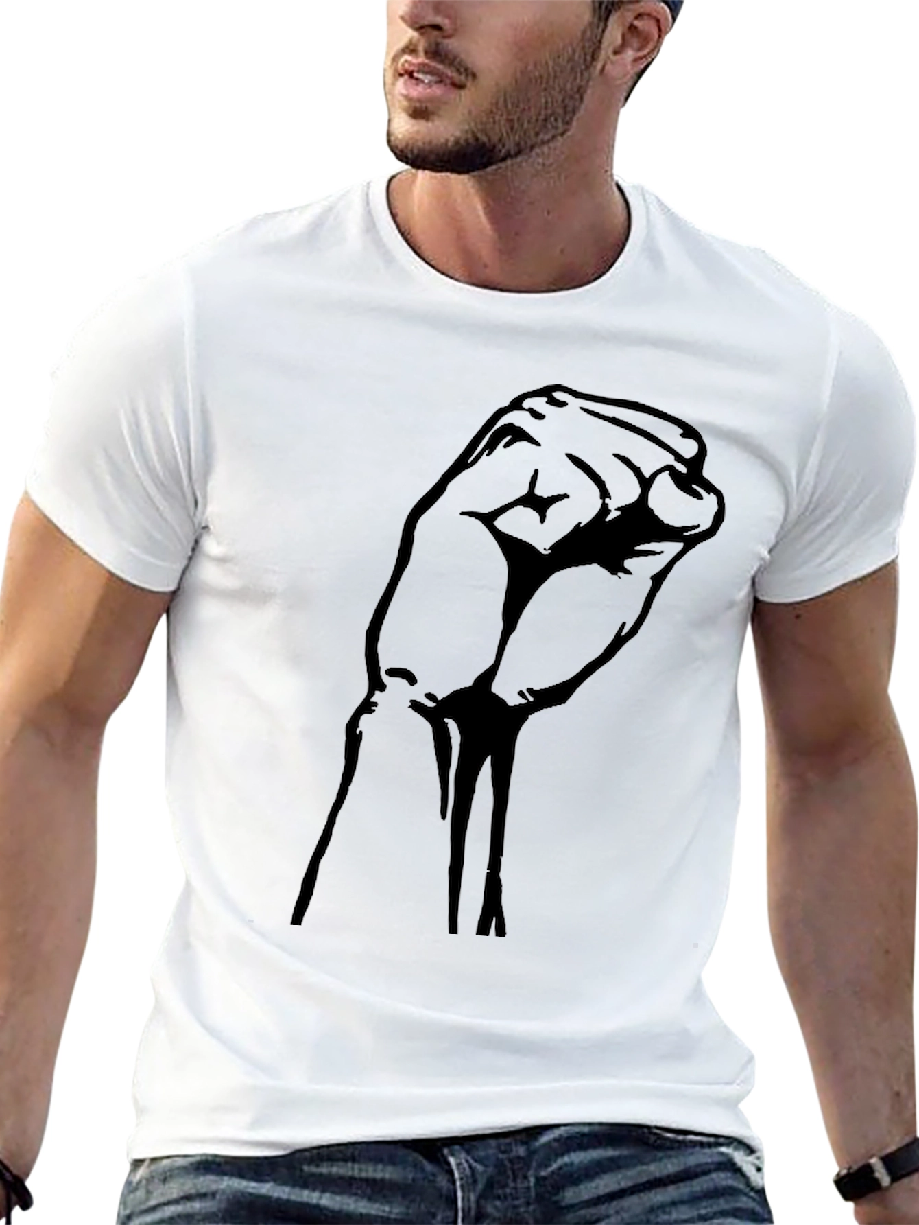 Black Power Fist Graphic T-Shirt