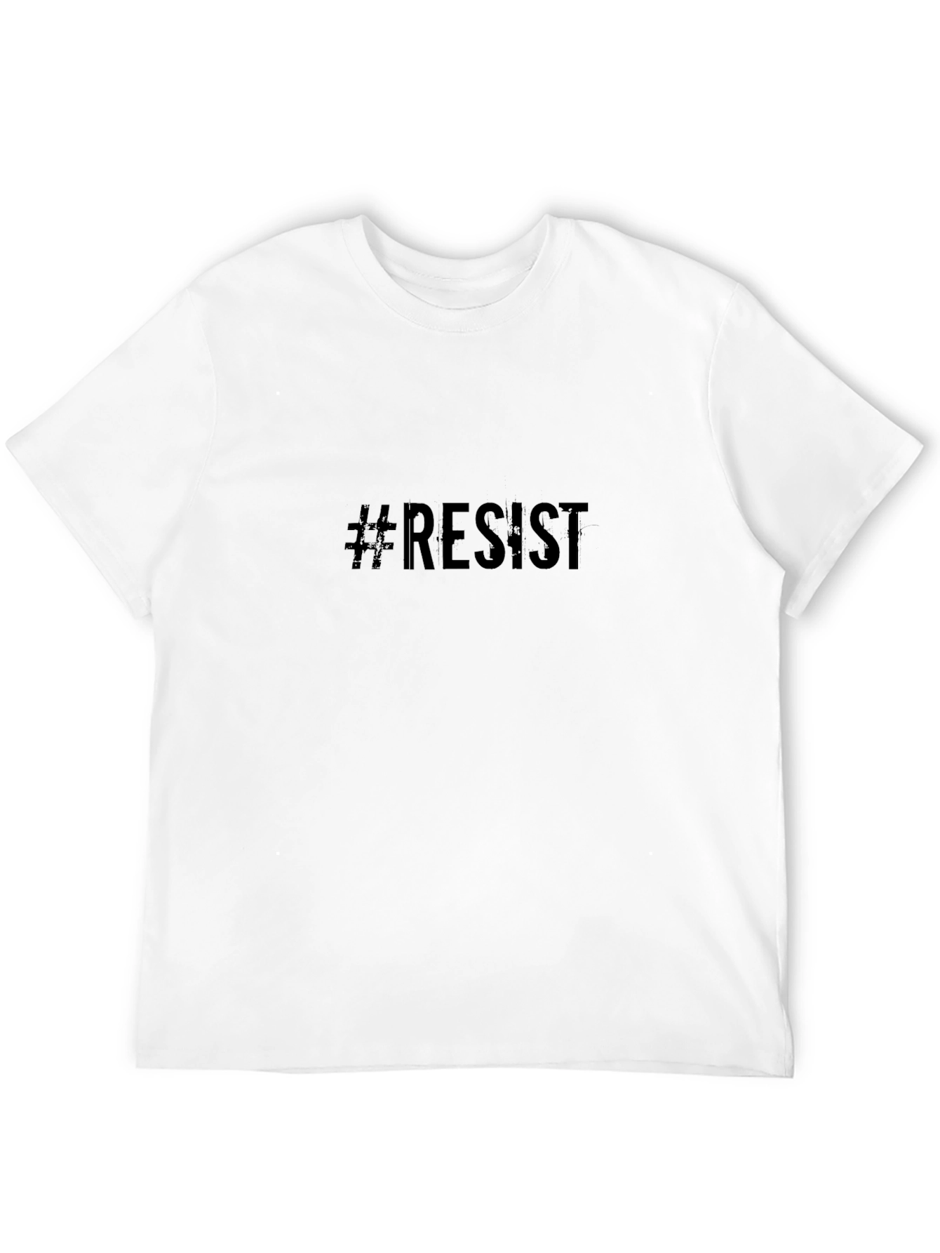 #Resist Black Graphic T-Shirt - Bold Statement Tee