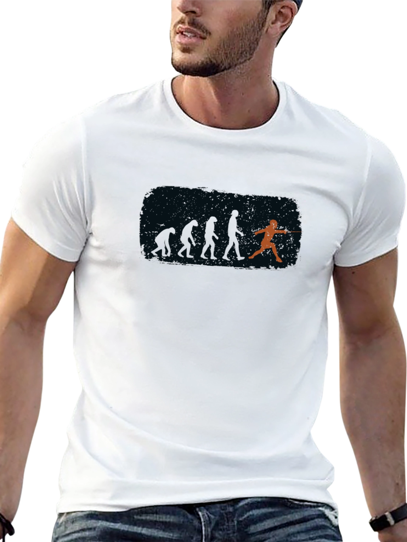 Fencing Evolution Graphic T-Shirt