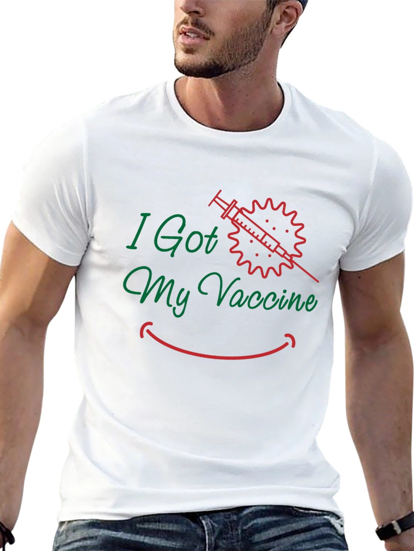 I Got My Vaccine Graphic T-Shirt - Black