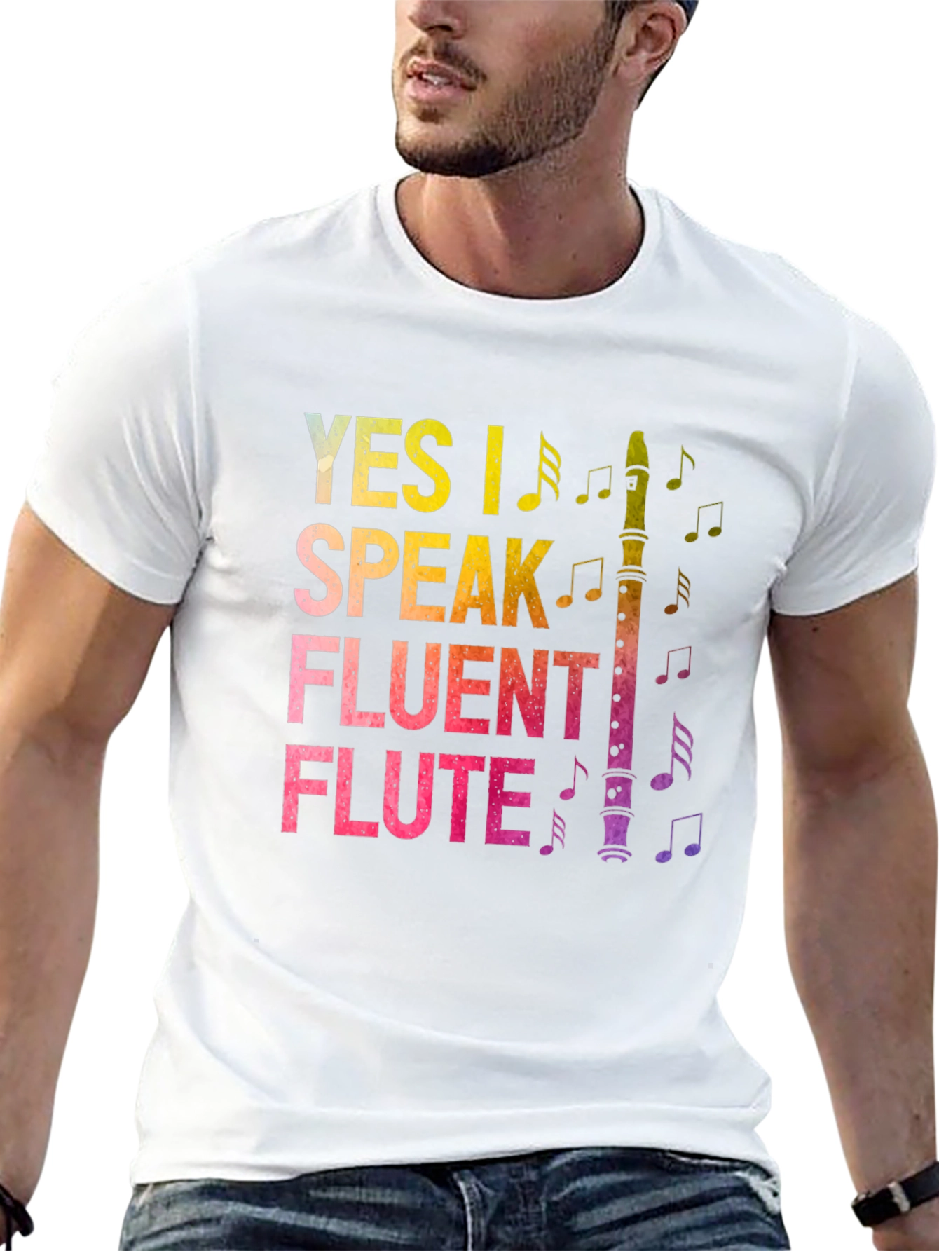 Yes I Speak Fluent Flute T-Shirt Music Lover Tee