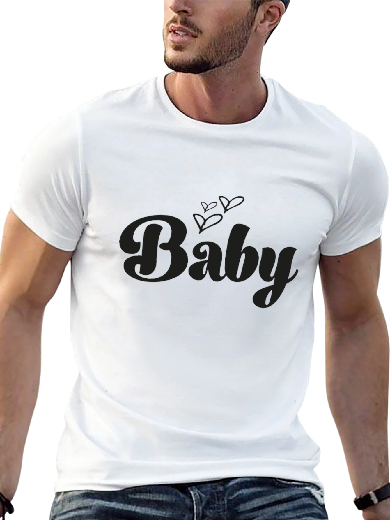 Baby Graphic Black T-Shirt - Stylish & Comfortable