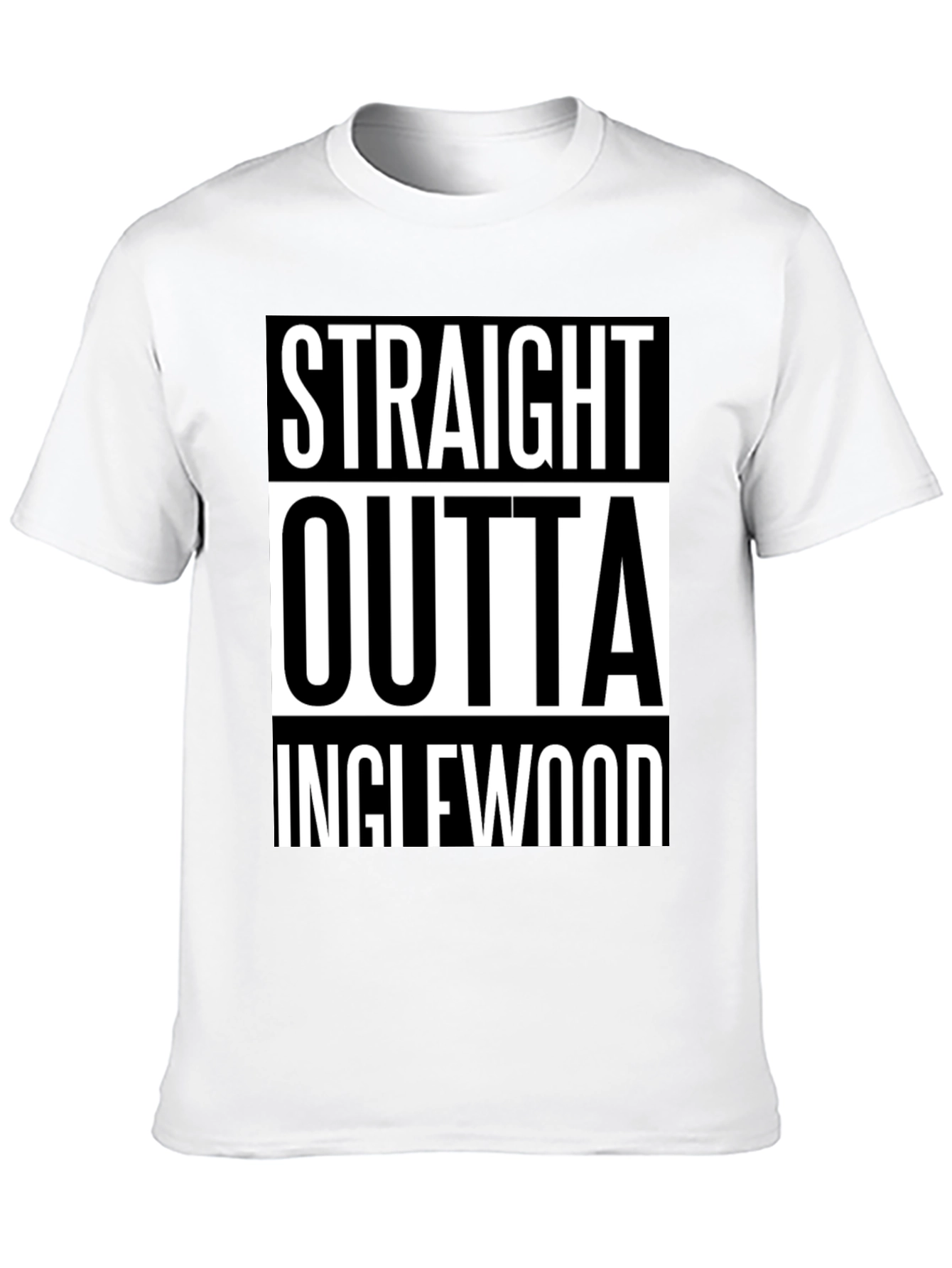 Straight Outta Inglewood Black T-Shirt